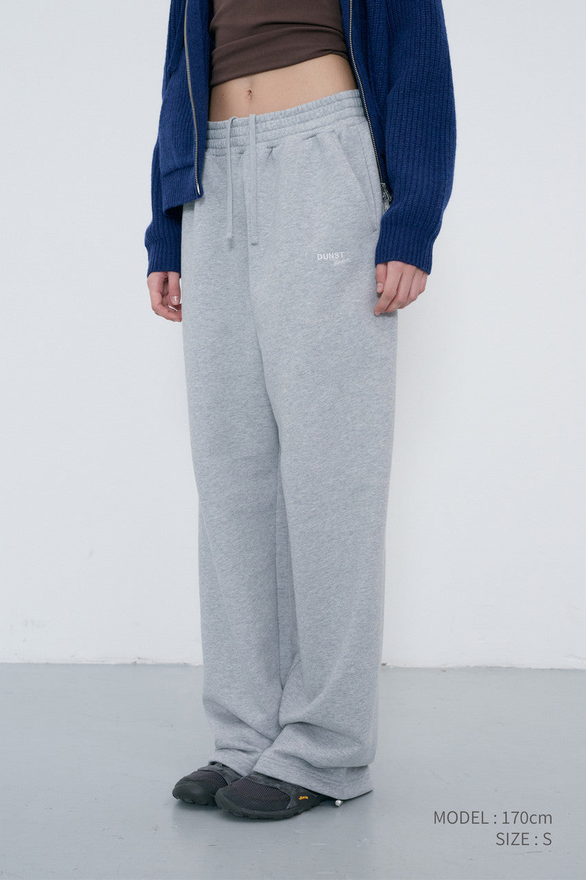Dunst Unisex Straight Sweatpants Melange Grey