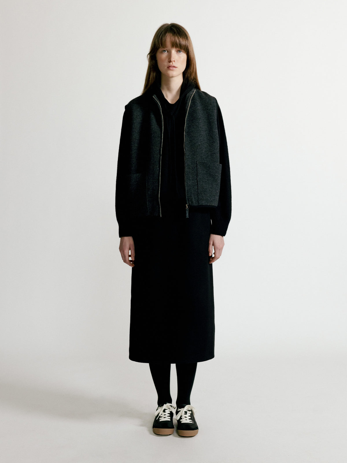 Nothing Written Casta knit hoodie sweater (Black)