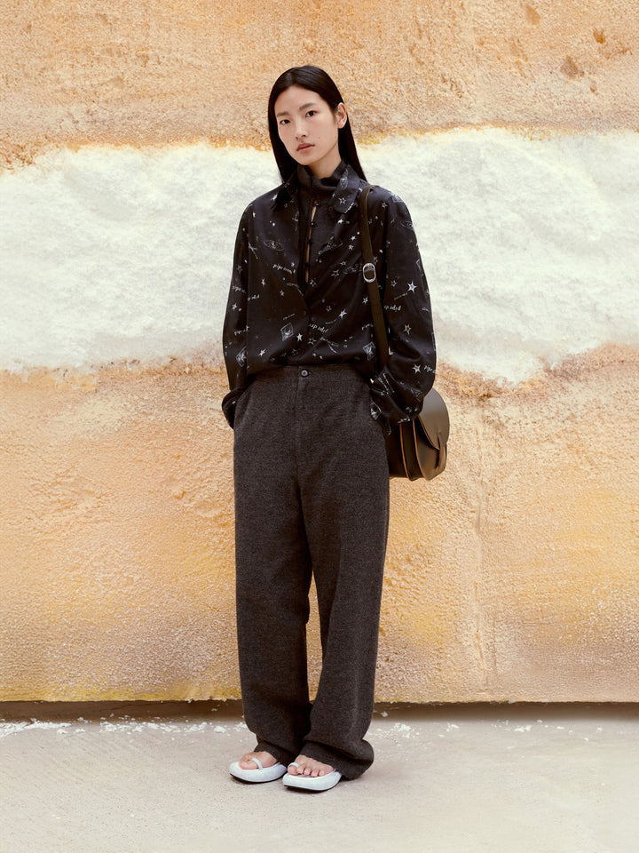 Low Classic Pipe Dream Print Shirt Black