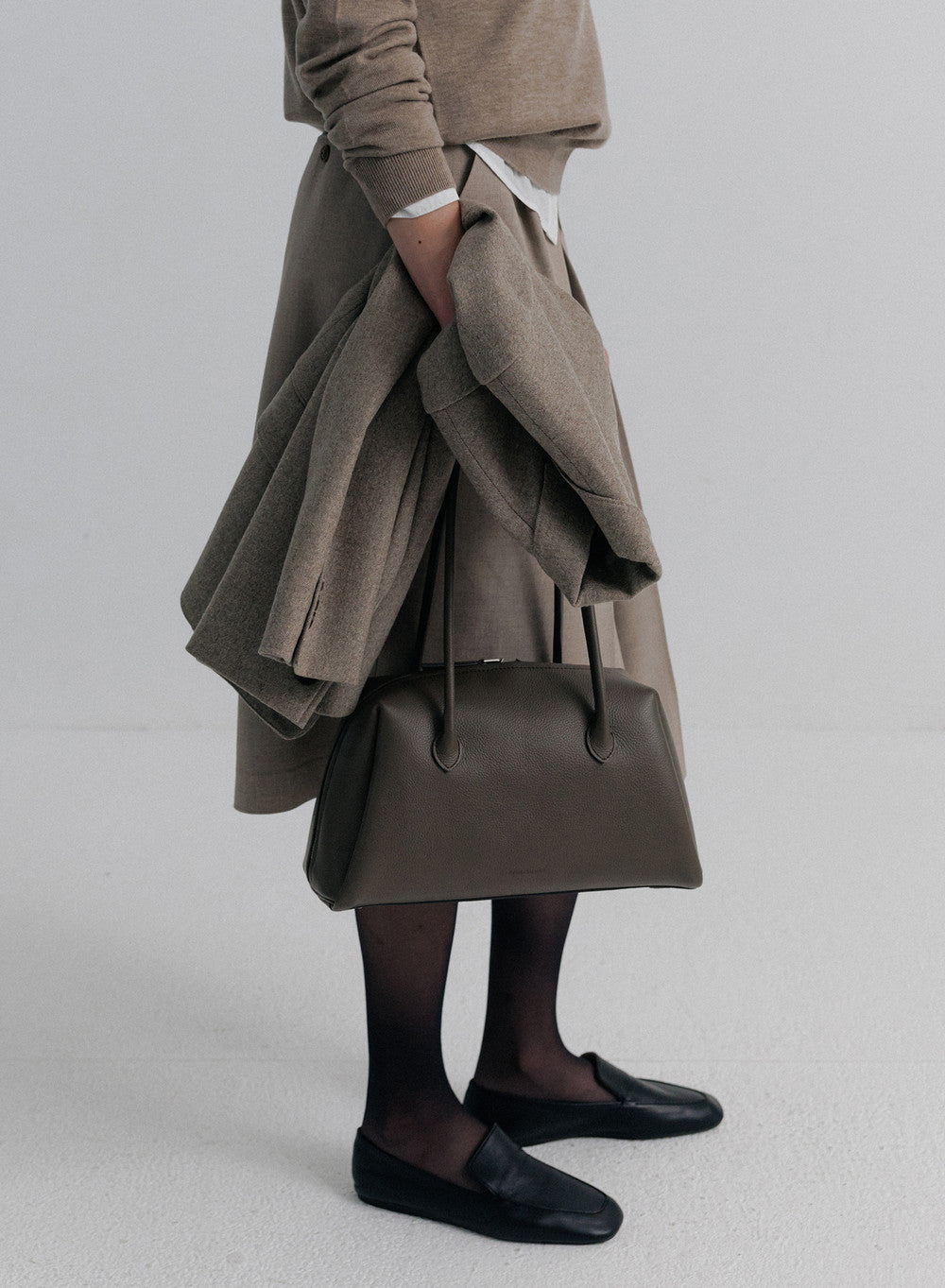 Kindersalmon Brion Leather Bag Coal