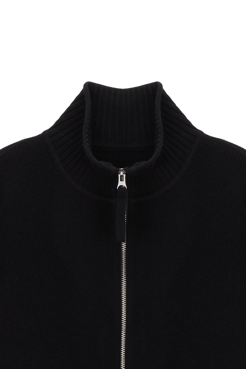 [matinkim] SPELL POINT STRIPE WOOL BLENDED KNIT CARDIGAN IN BLACK