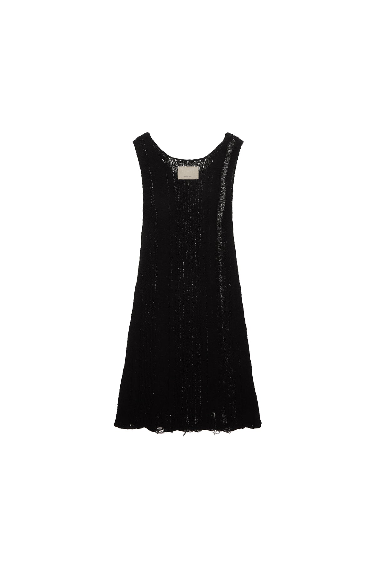 Matinkim Stripe Chunky Knit Dress IN Black