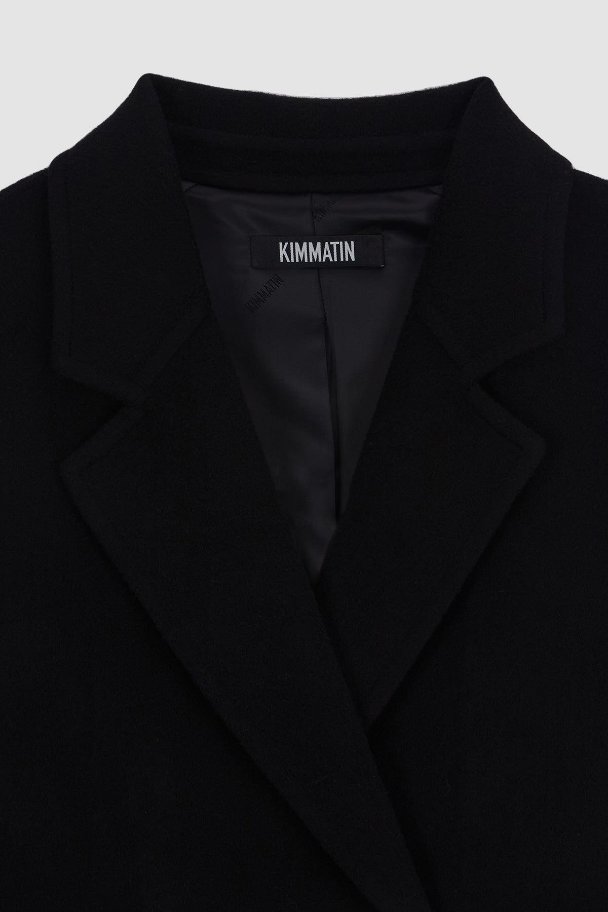 Matinkim Hand Made Belted Double Wool Coat IN Black
