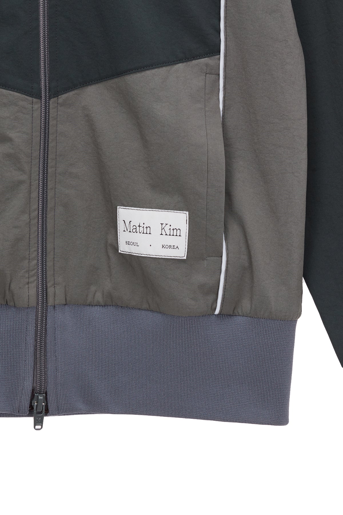 Matinkim Piping Track Jumper For Women IN Dark Green