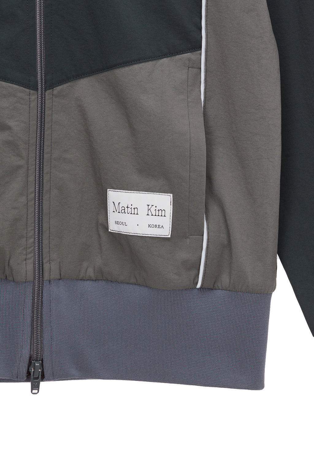 Matinkim Piping Track Jumper For Women IN Dark Green