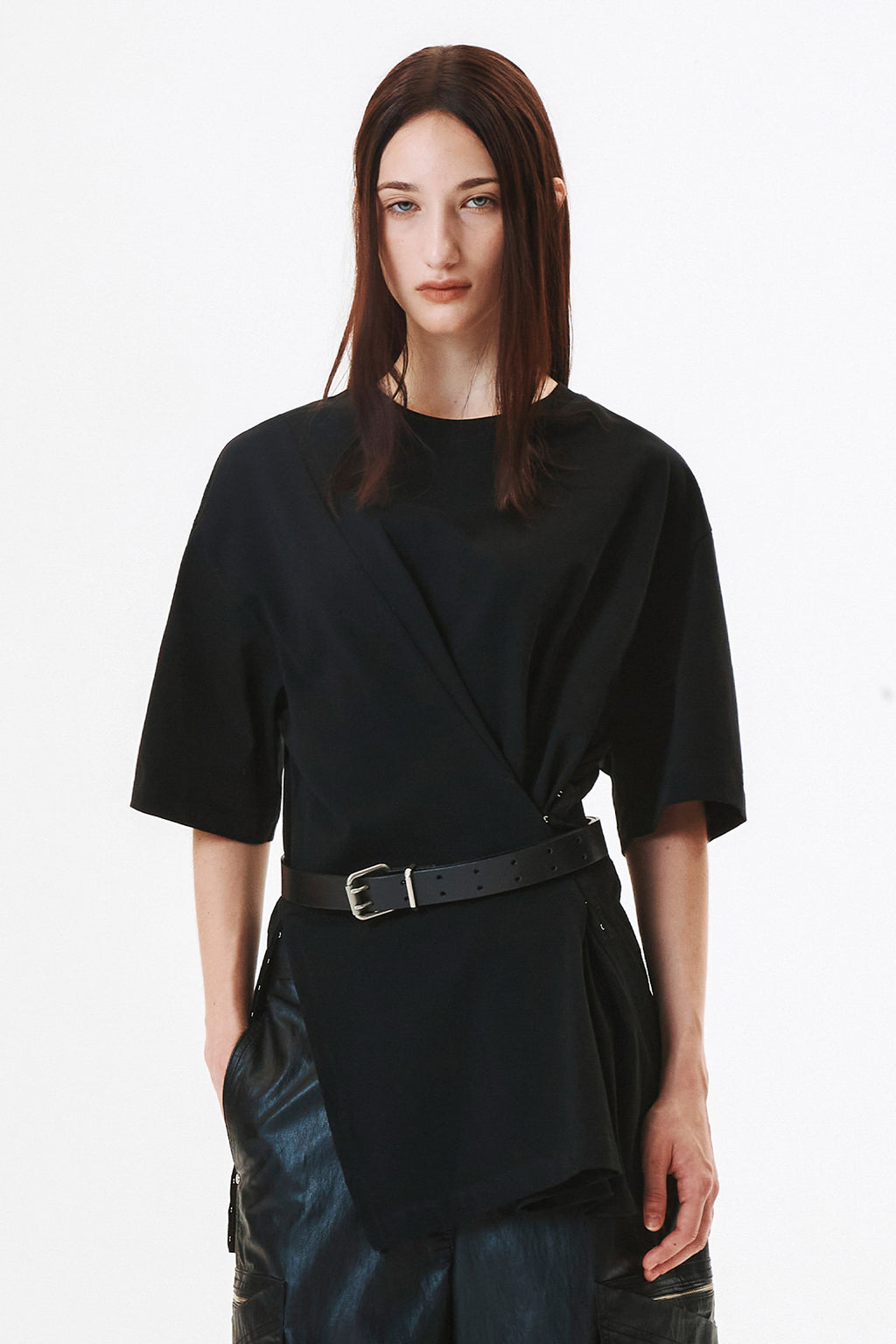 Matinkim Matin Kim Hook And Eye Point Two Way Top IN Black