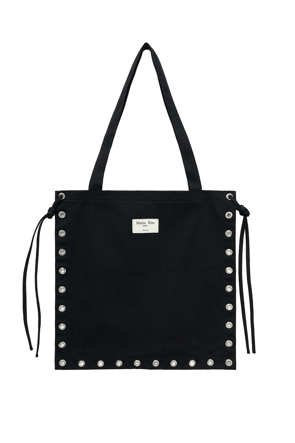 Matinkim Eyelet Logo Canvas Ecobag IN Black