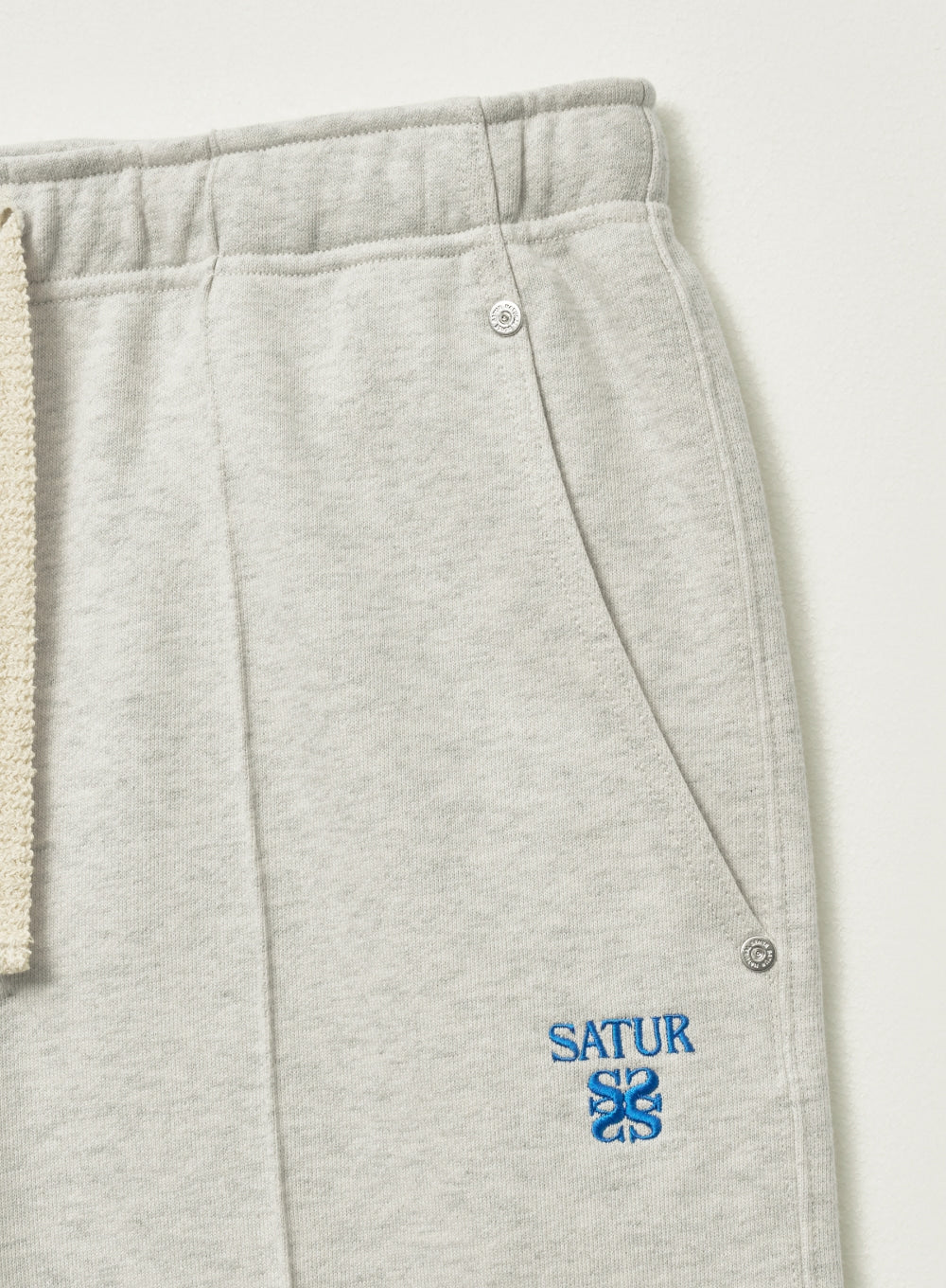 [satur] (W) Etna Lounge Straight Sweatpants - Melange Ivory