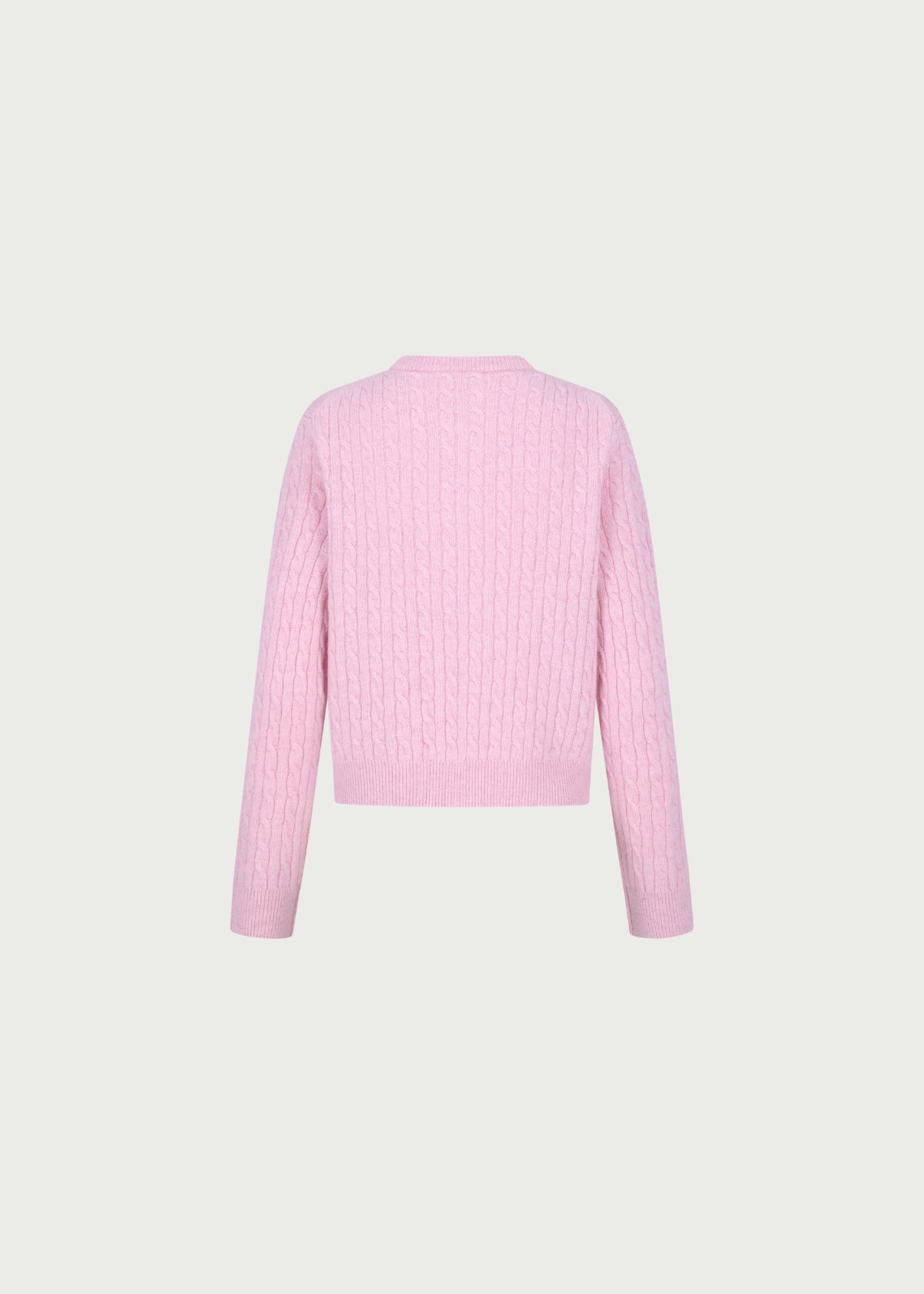 Depound merino wool cable cardigan - pink
