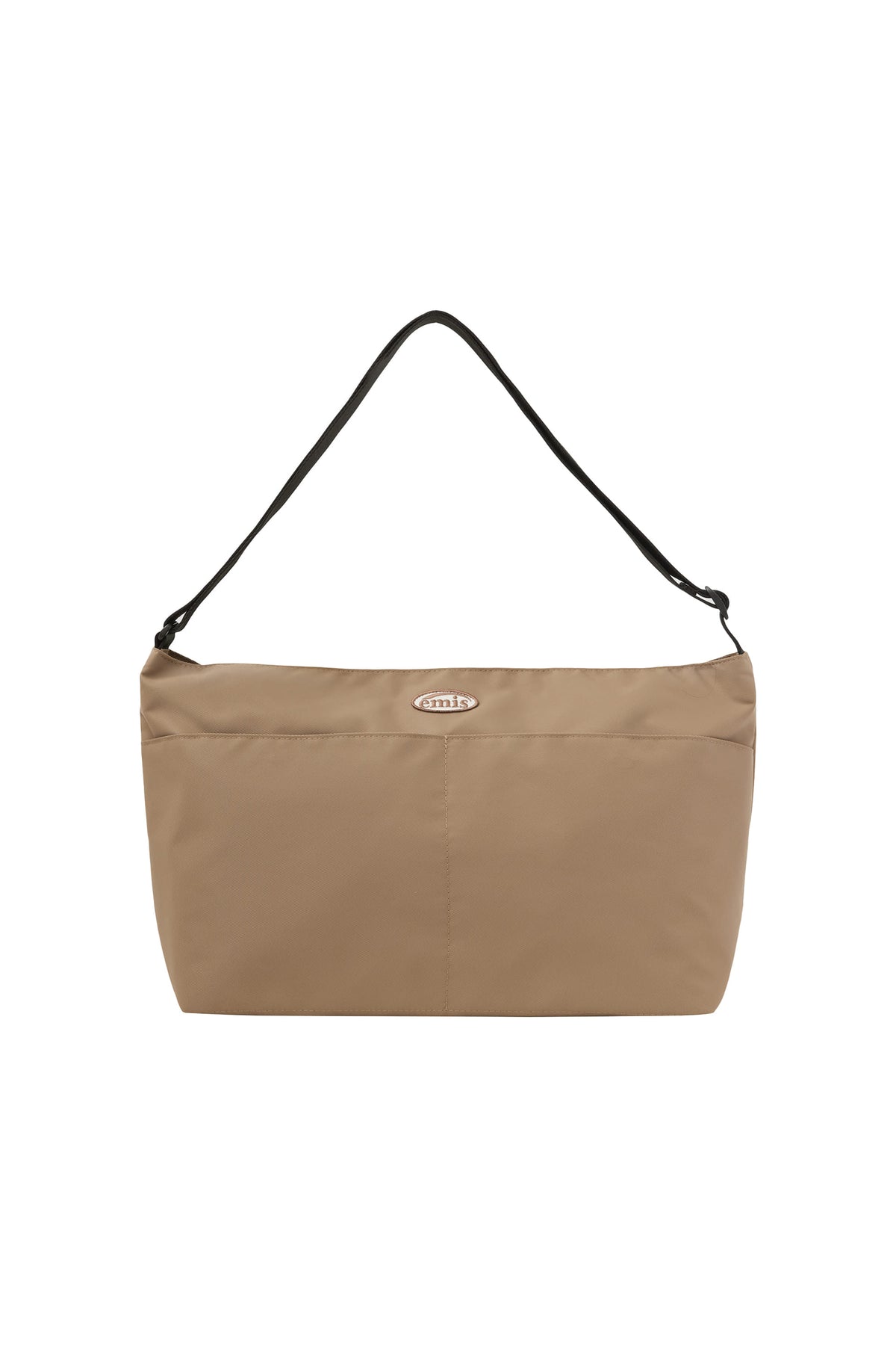EMIS Nylon Crossed Body Bag-Beige
