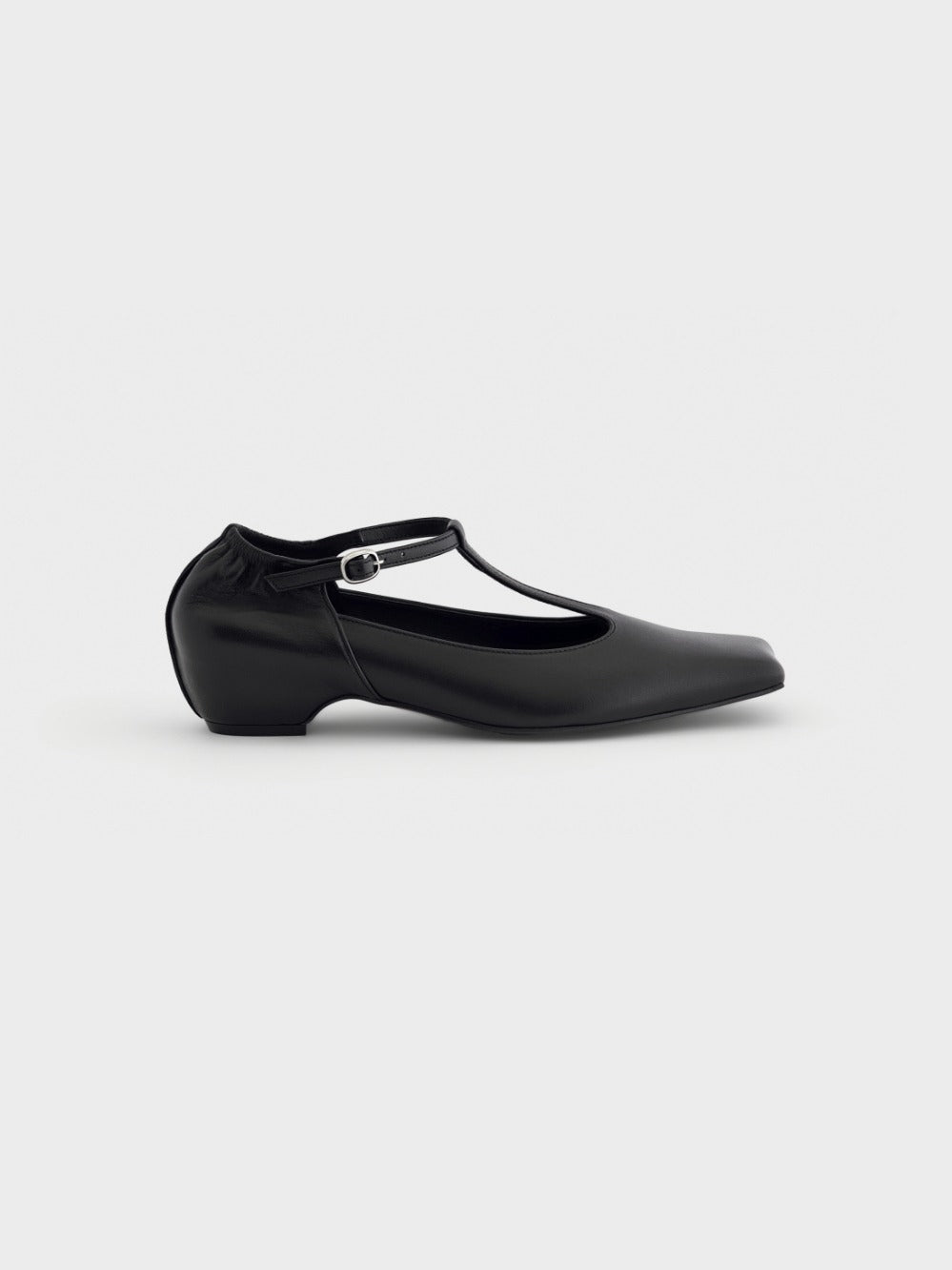 Low Classic Square Toe Stiletto Black