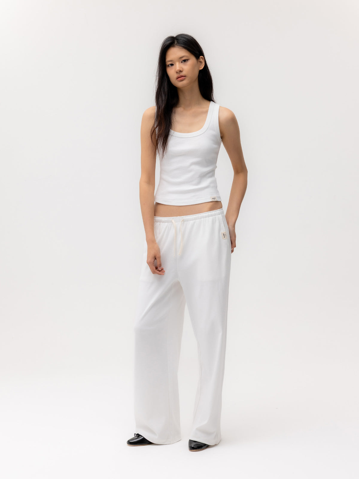GLOWNY G Comfort String Pants (White)