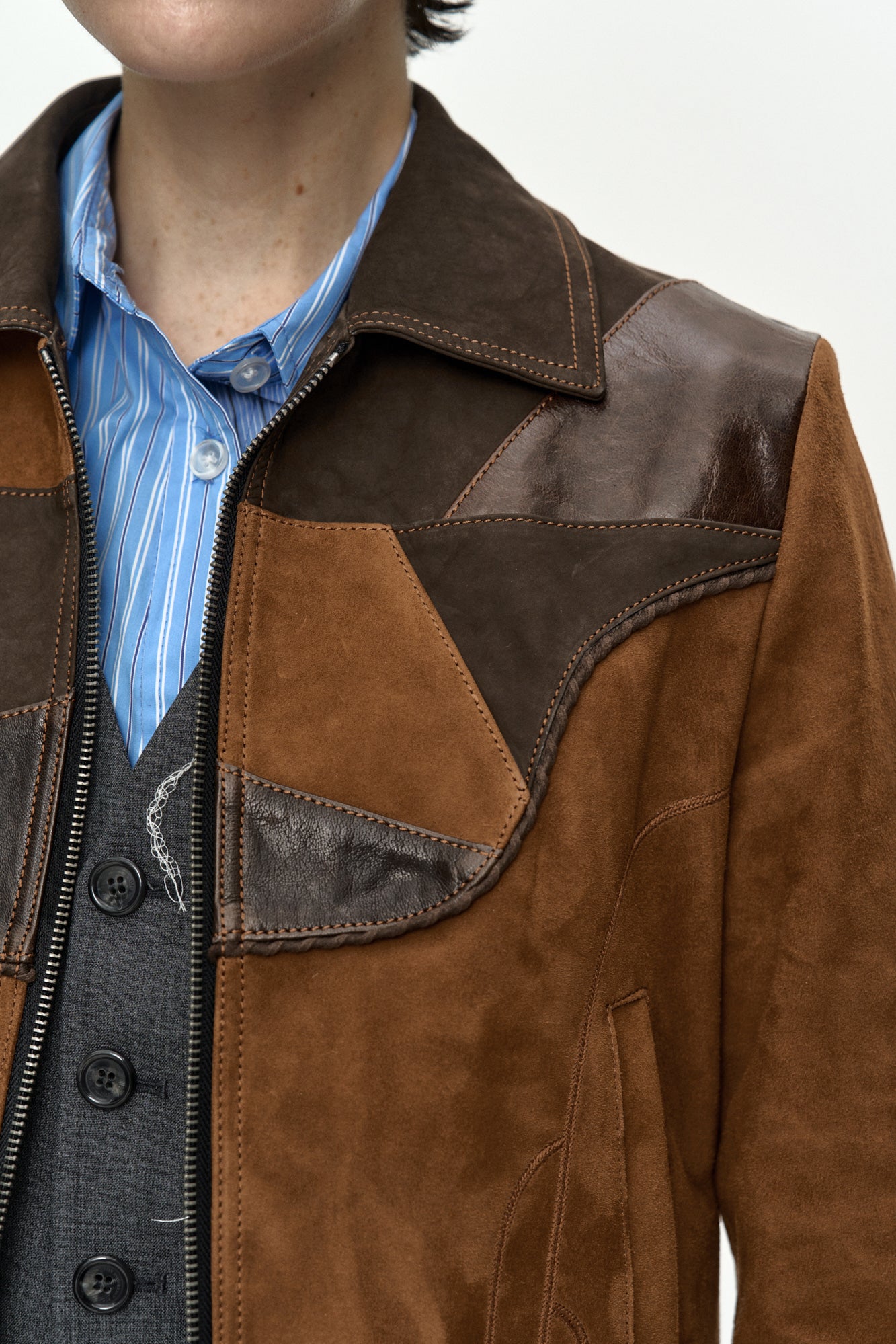 Andersson Bell Harvey Leather Patchwork Jacket