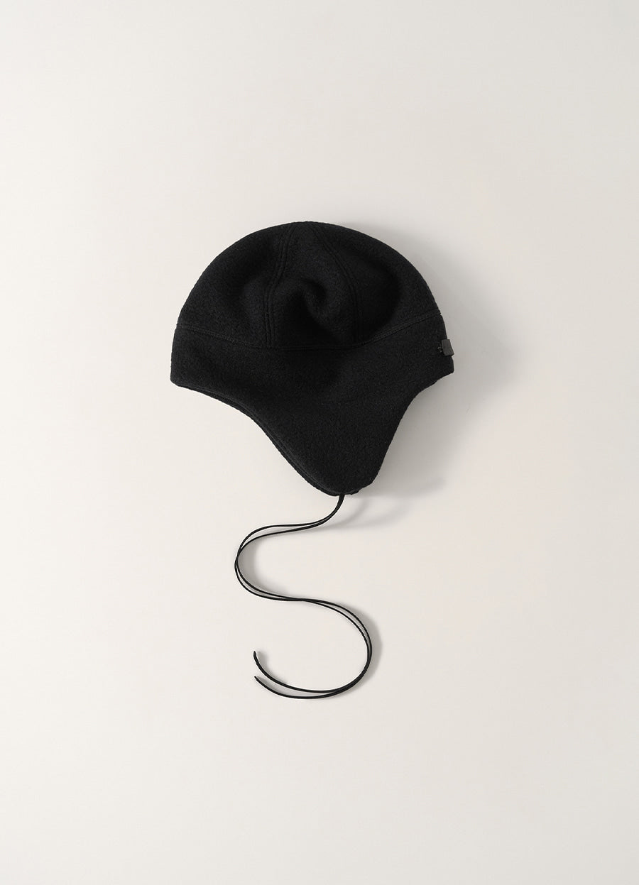 Nothing Written Wool earflap trapper (Black)