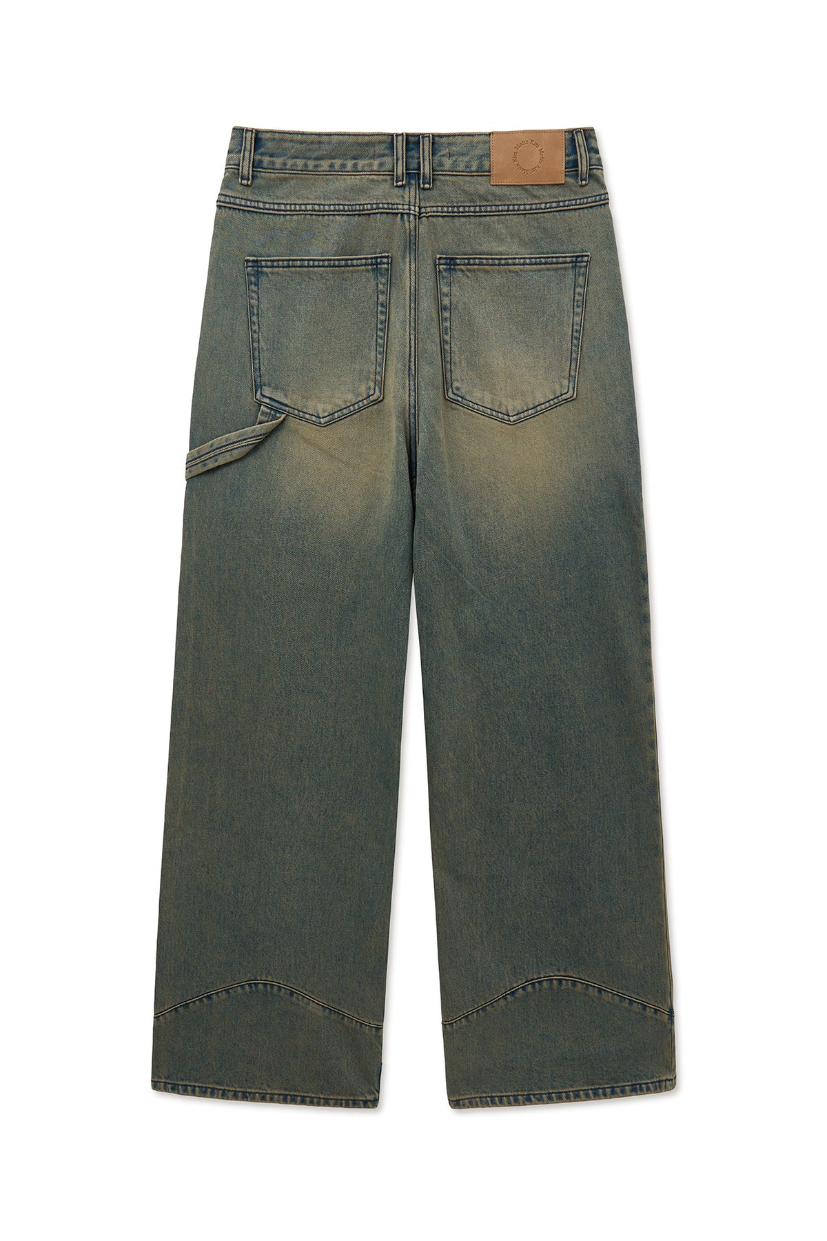 [matinkim] WESTERN DETAIL DENIM PANTS FOR MEN IN BLUE