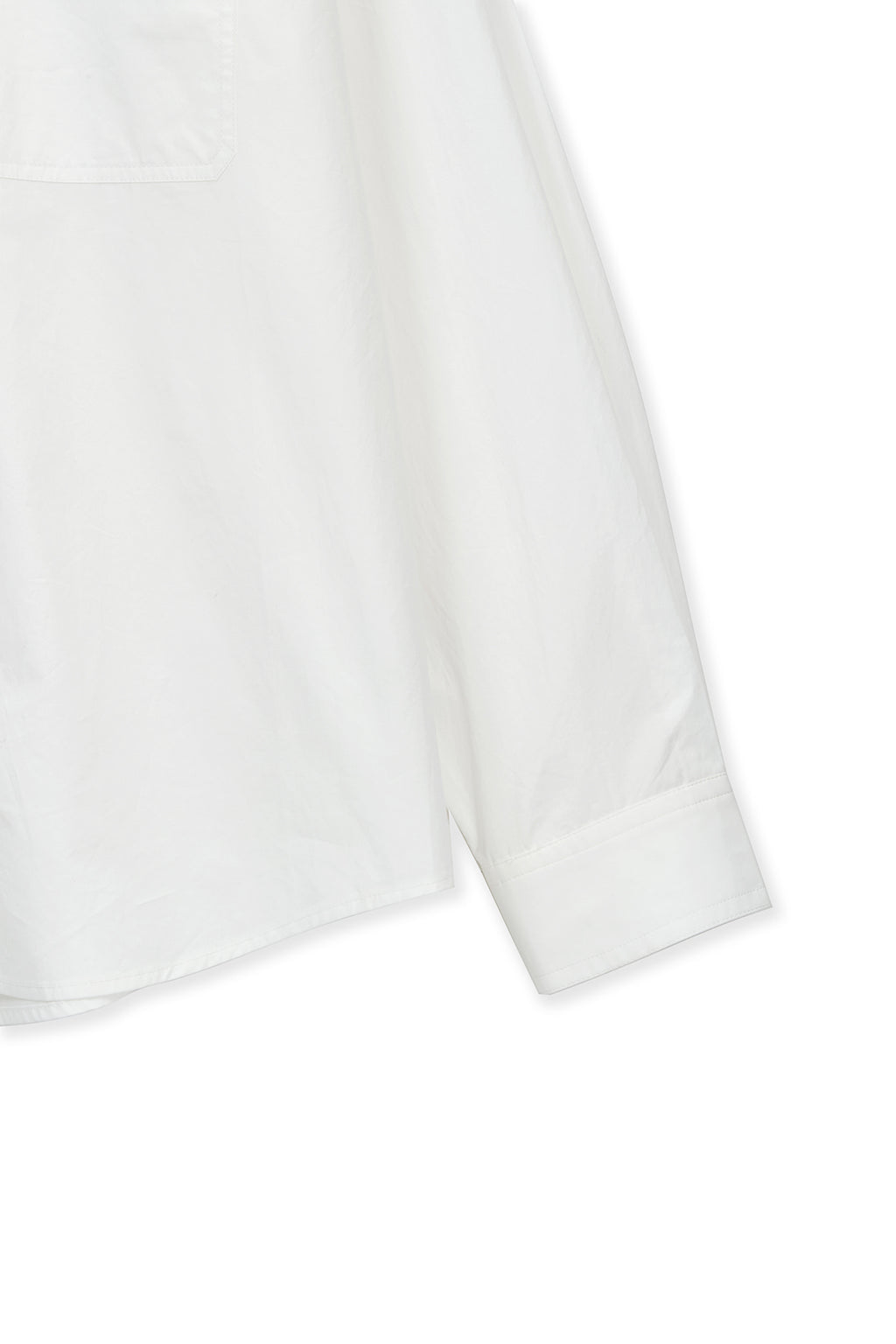 [matinkim] Embroidery Small Logo Shirt IN White