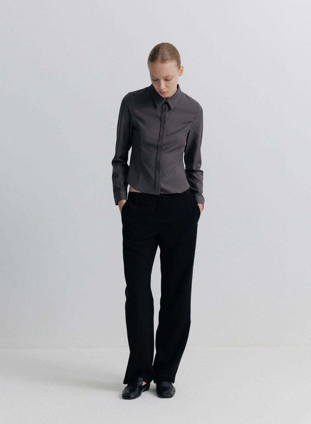 Kindersalmon Alva Slim-fit Shirt Midnight