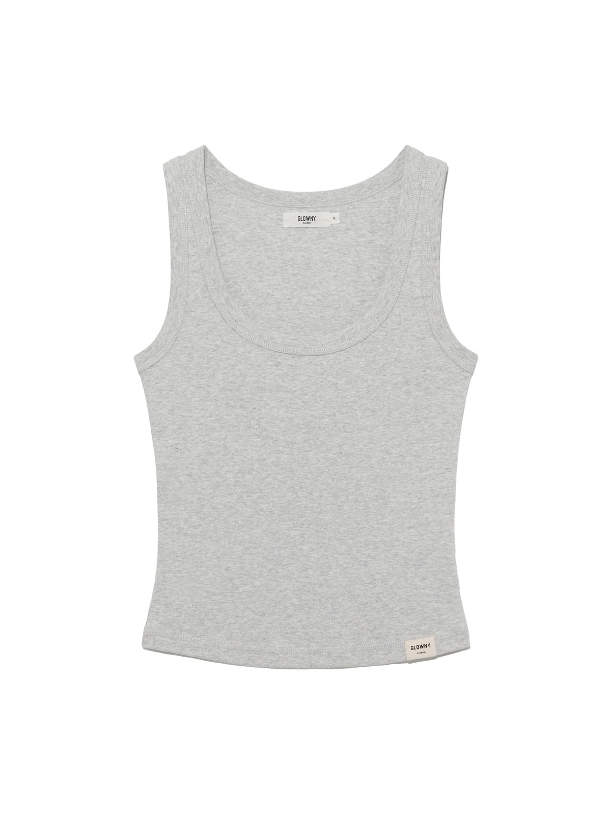 GLOWNY G Classic Scoop Neck Sleeveless (Melange Gray)