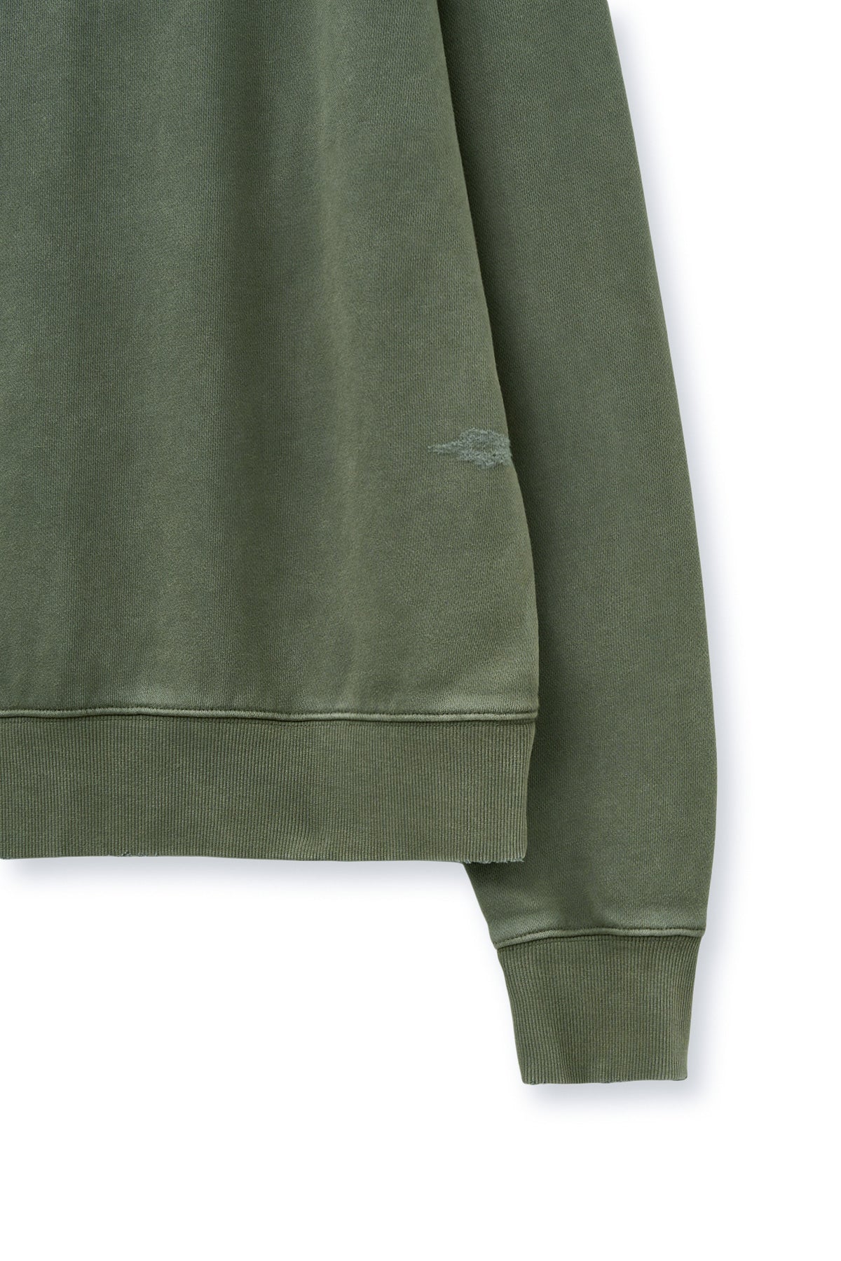 [matinkim] VINTAGE COLOR DYING LOGO SWEATSHIRT IN KHAKI