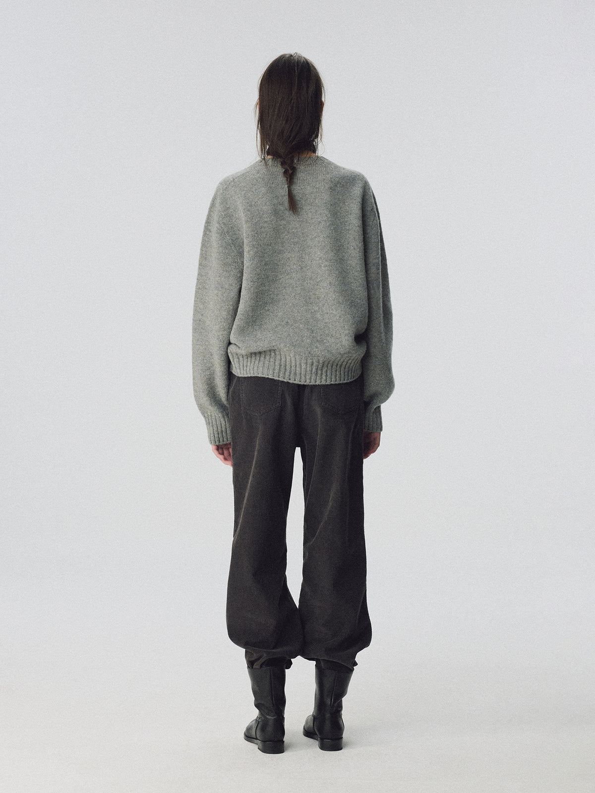 Nothing Written Kiri brushed wool pullover (Sage gray)