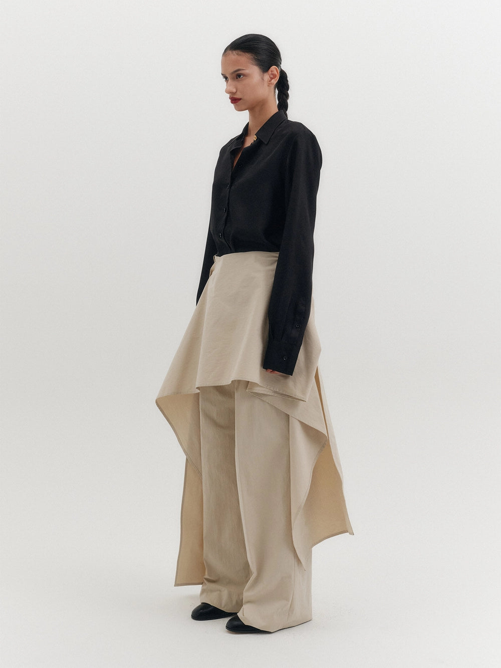 EENK Brooch Classic Shirt - Black
