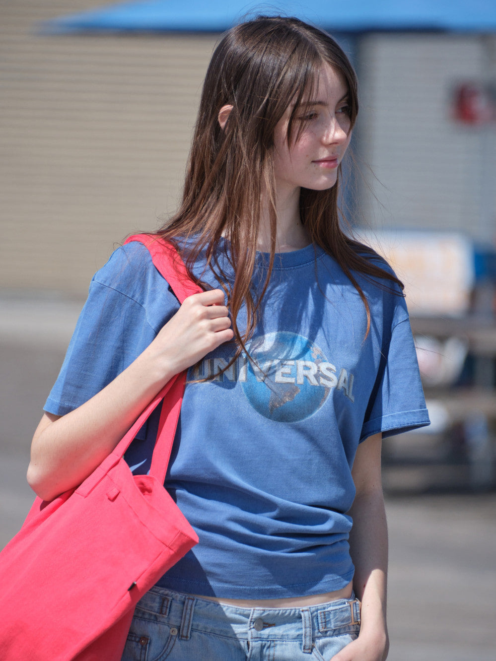 Low Classic Universal Washed Basic Tee Blue