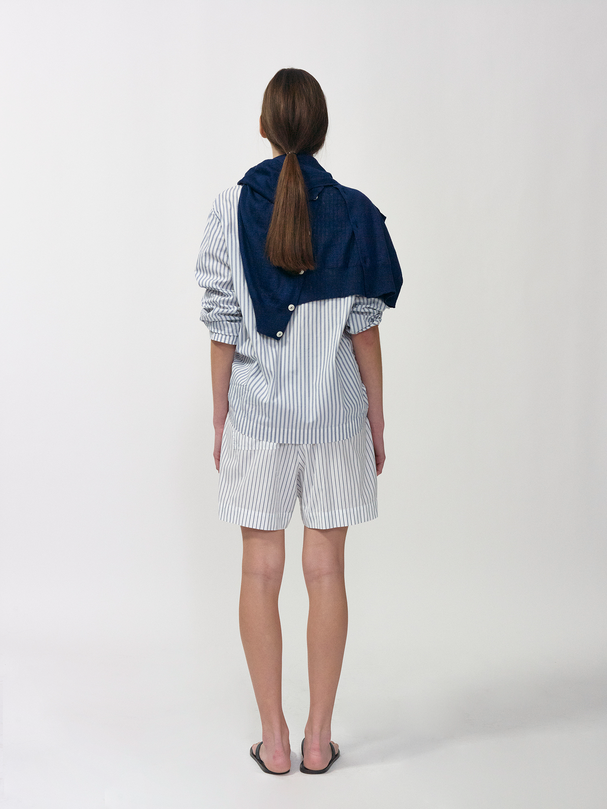 Nothing Written Mago stripe shirt (Navy stripe)