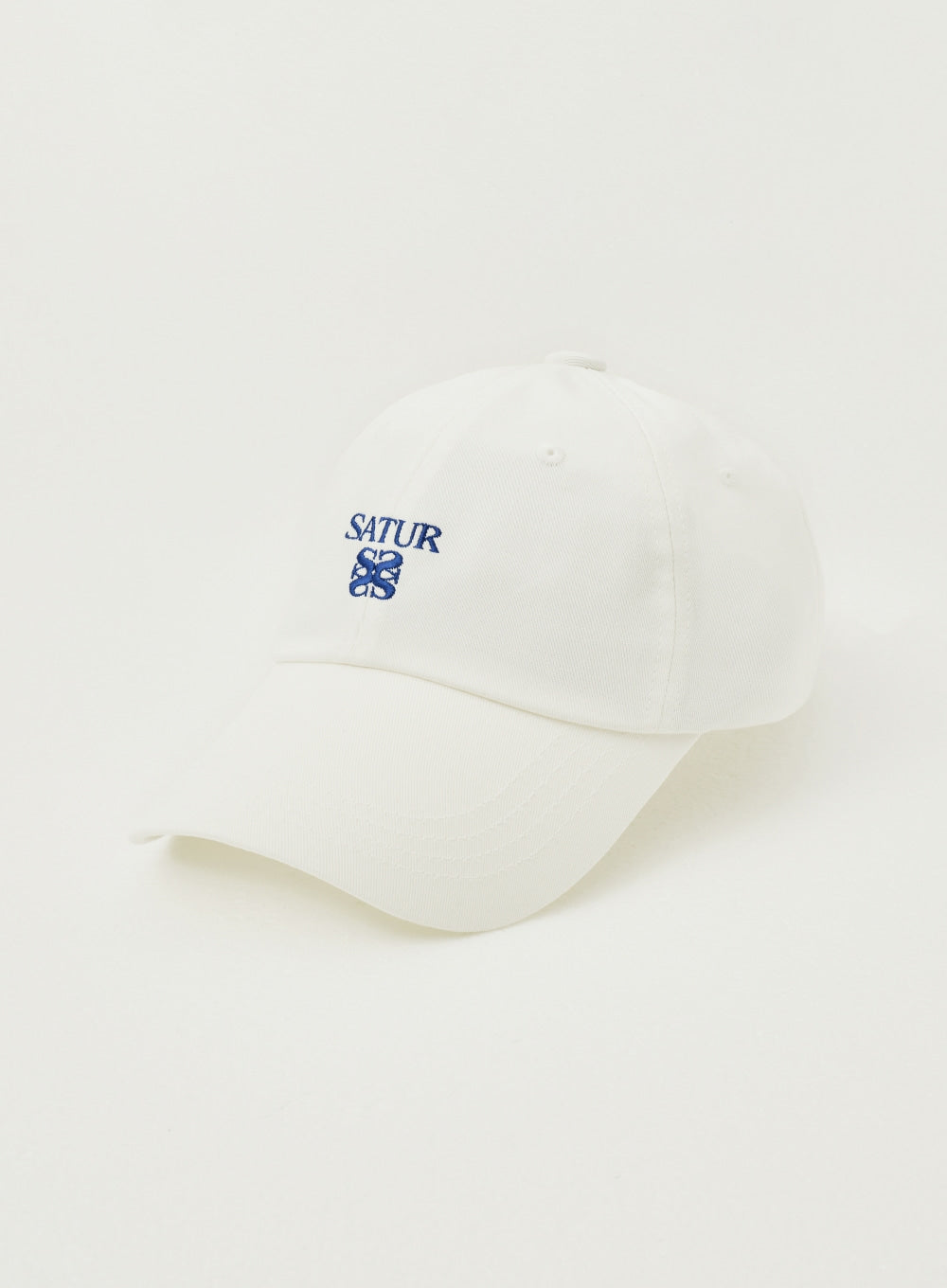 [satur] Classic Logo Ball Cap - White