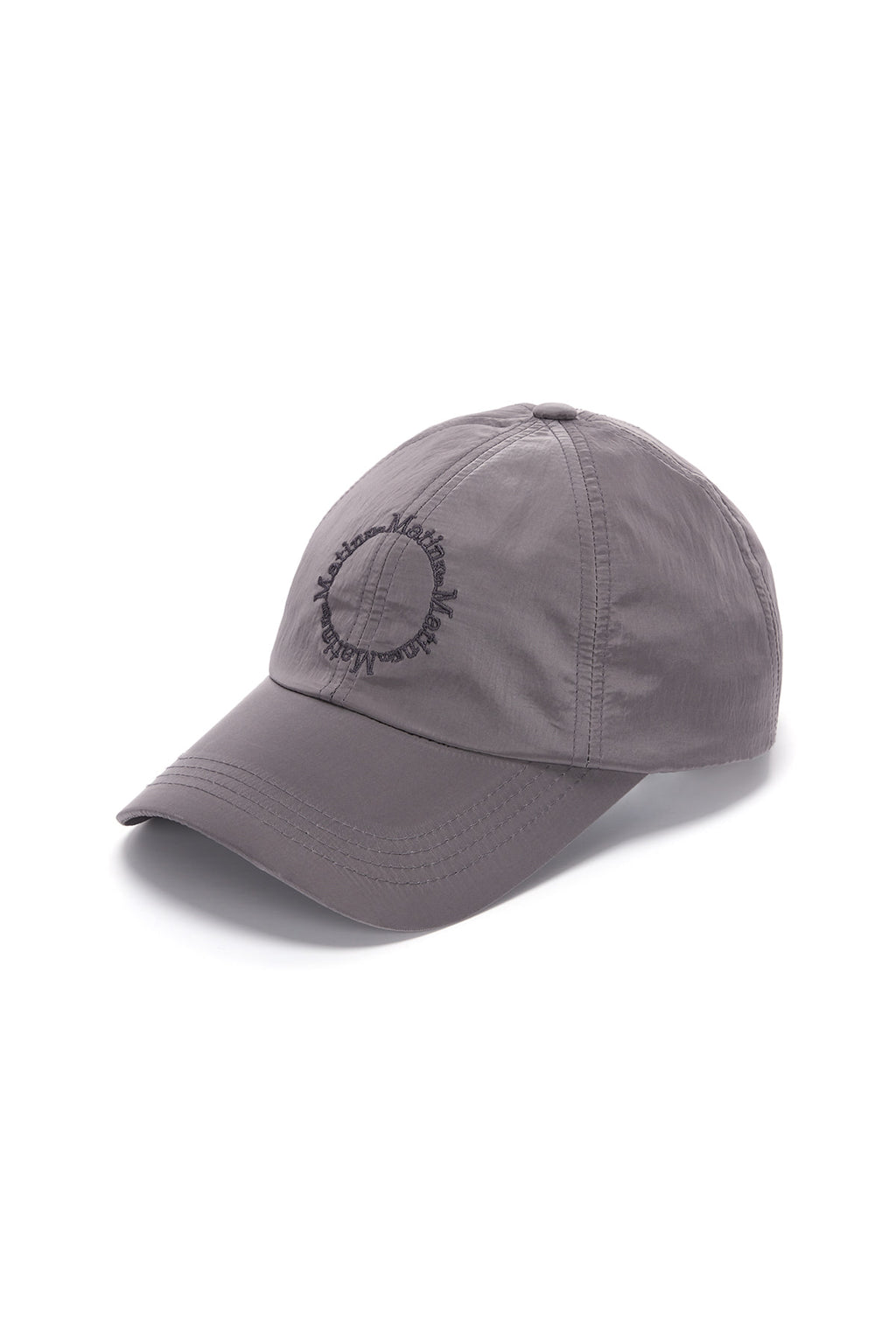 [matinkim] CRISP LOGO BALL CAP IN SILVER