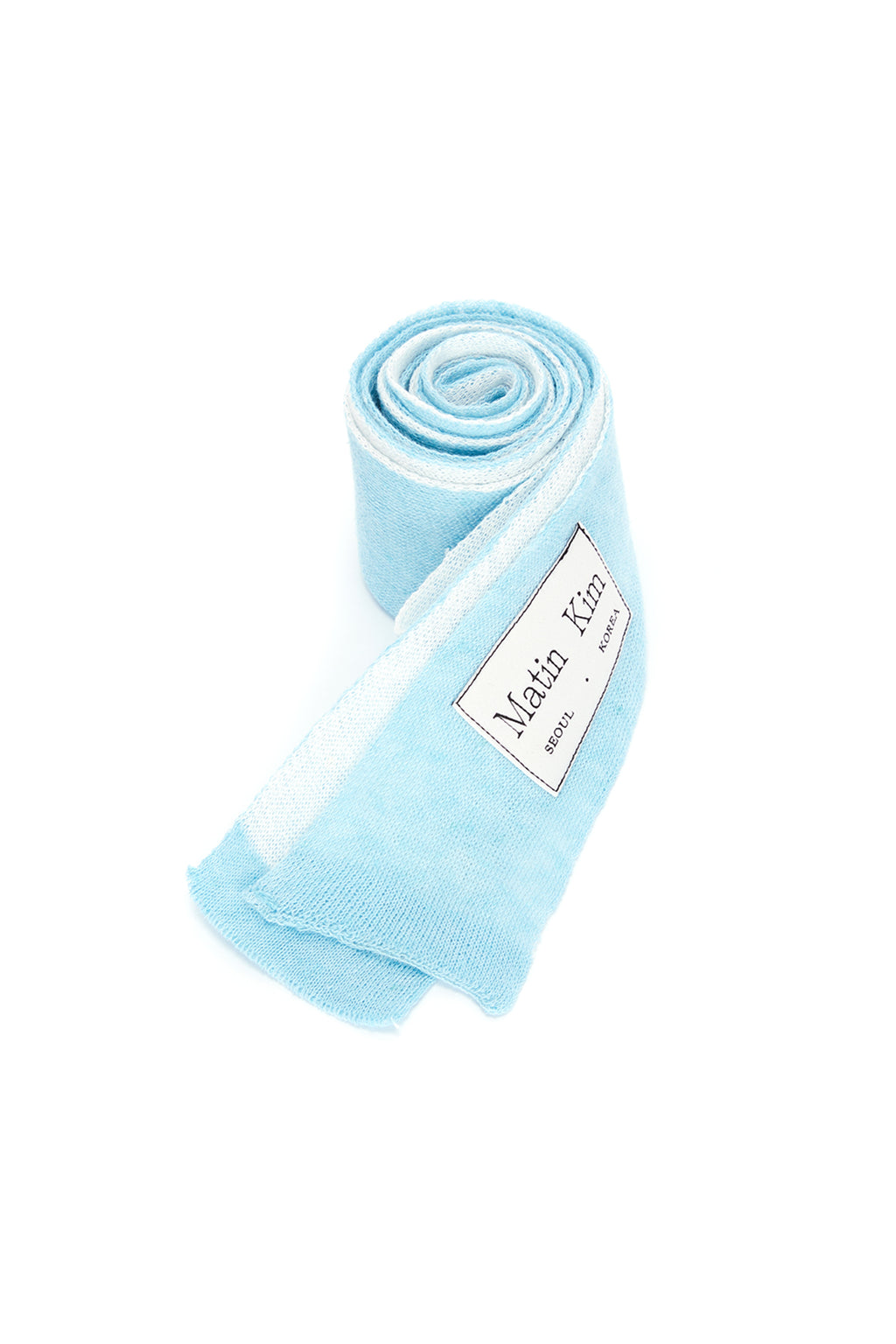 [matinkim] TWO TONE LETTERING MUFFLER IN SKY