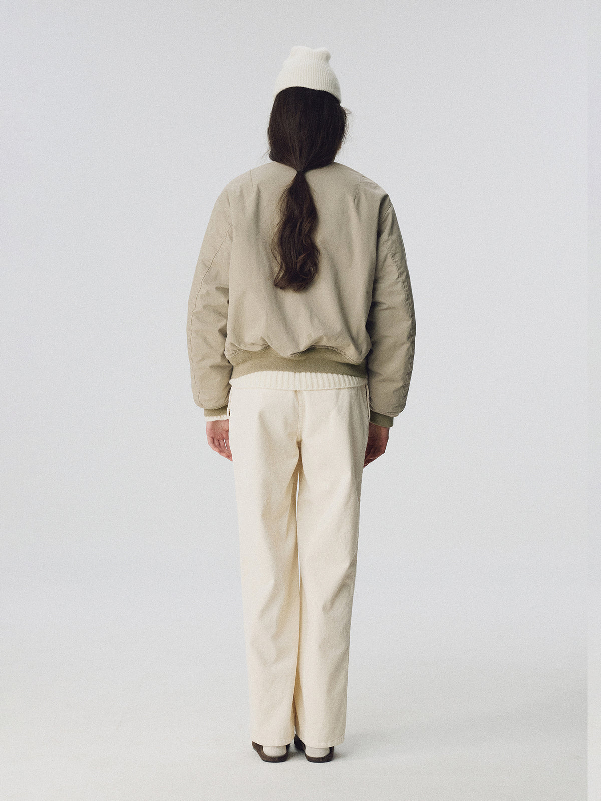 Nothing Written Diego corduroy tuck pants (Oatmeal)