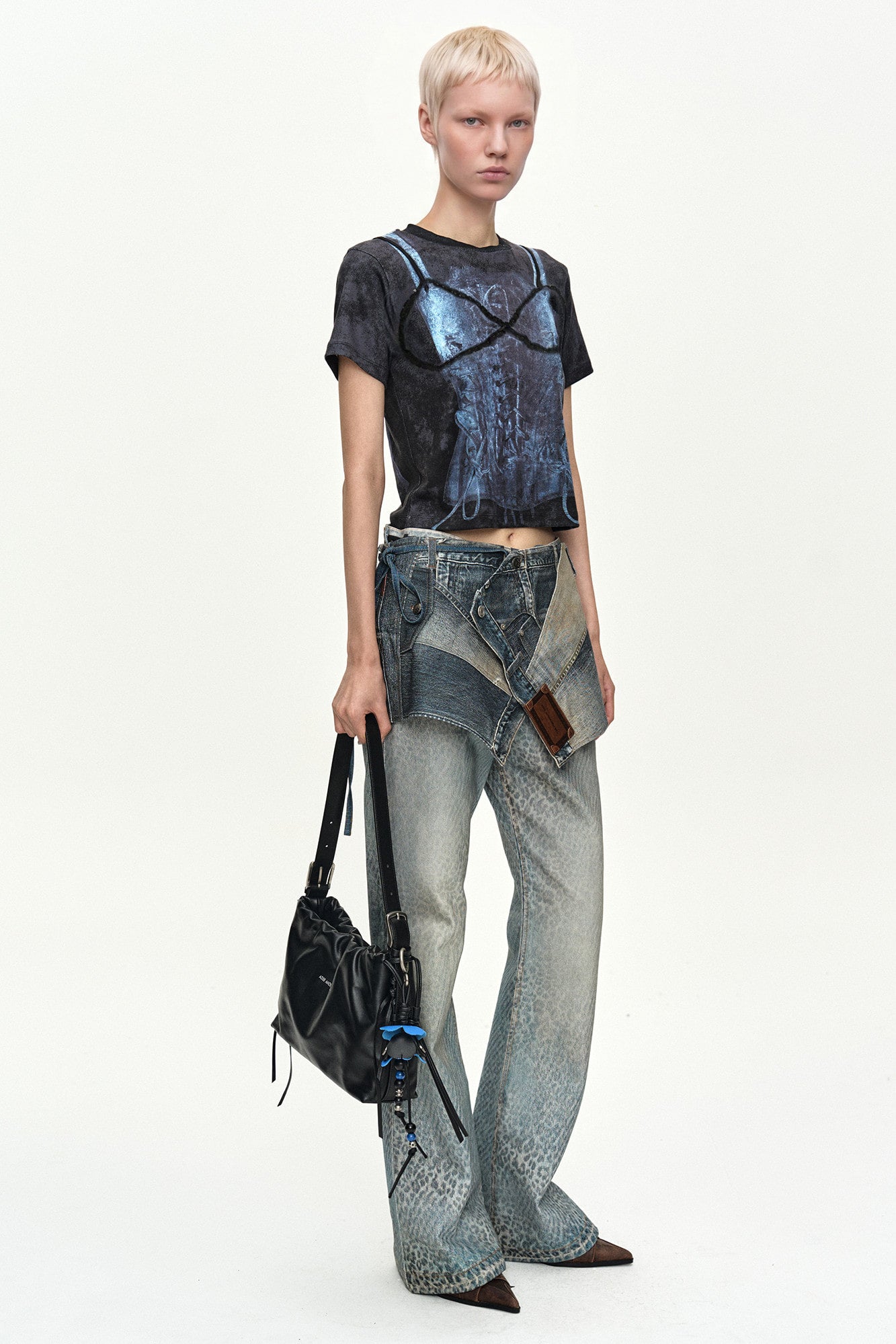 Andersson Bell Lingerie Trompe-L'Oeil Graphic T-Shirt
