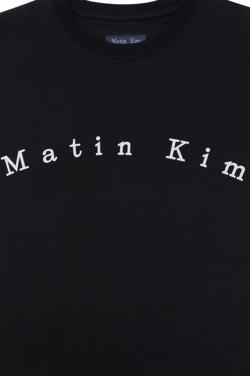 [matinkim] MINIMAL ARCH LOGO TOP FOR MEN IN BLACK