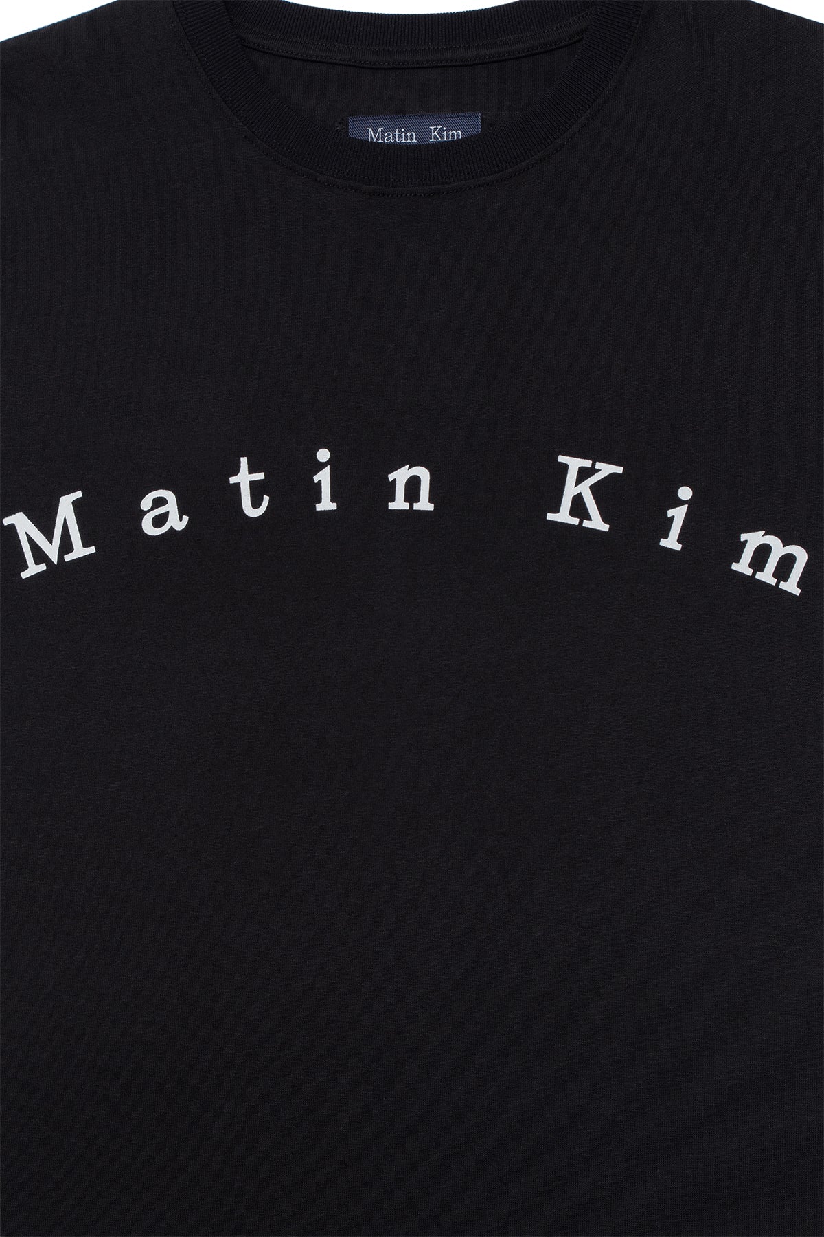 [matinkim] MINIMAL ARCH LOGO TOP FOR MEN IN BLACK