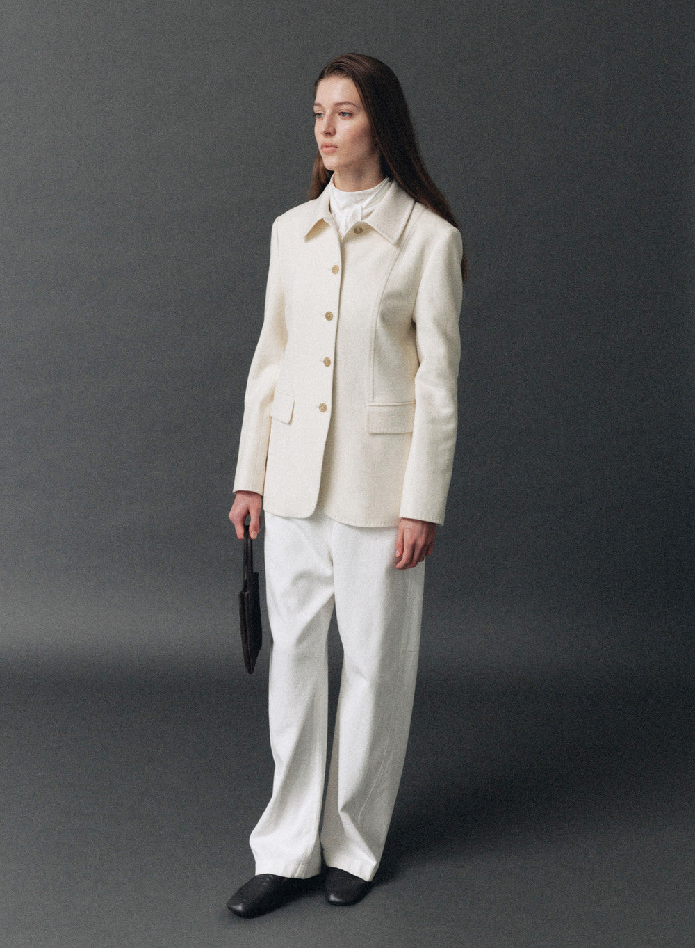 Kindersalmon Maja Cashmere Jacket White