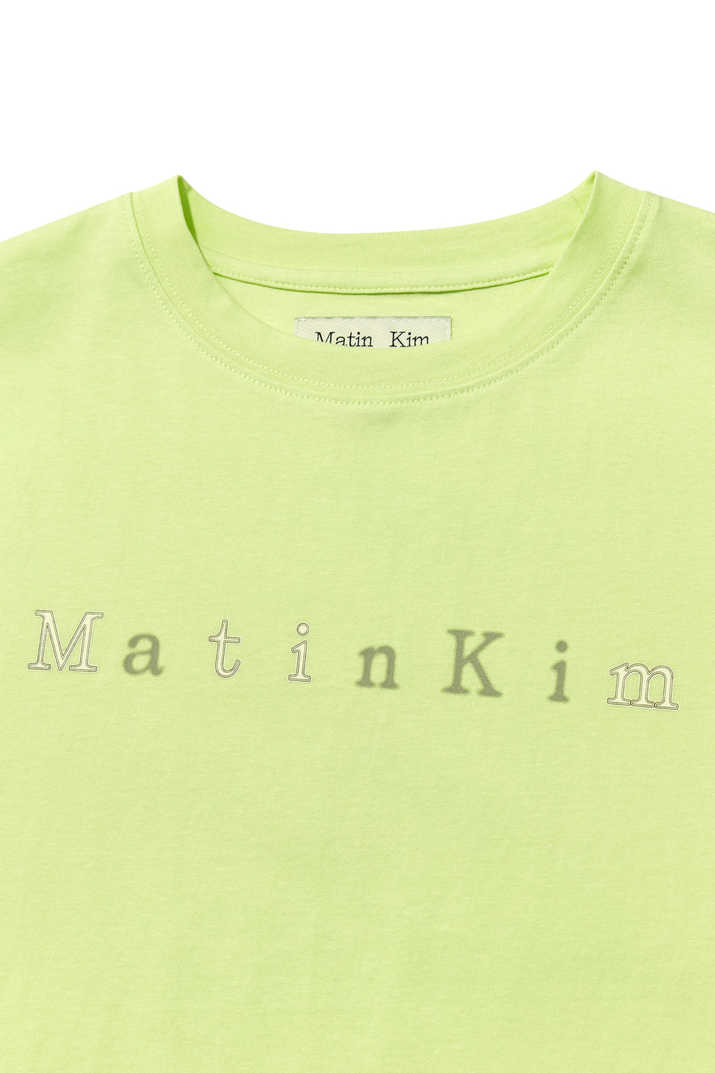[matinkim] STICKER GRAPHIC LOGO TOP IN LIME