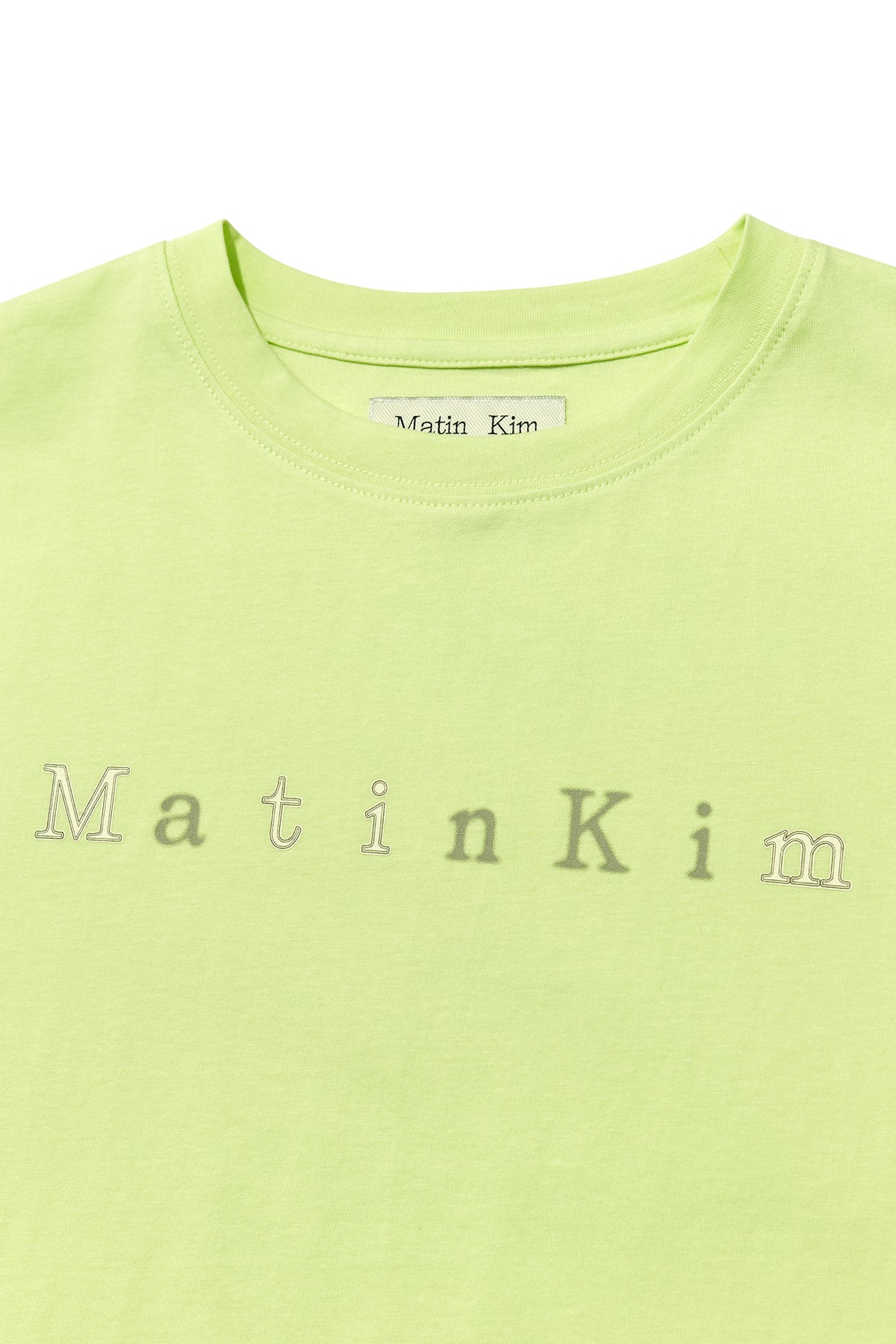 [matinkim] STICKER GRAPHIC LOGO TOP IN LIME