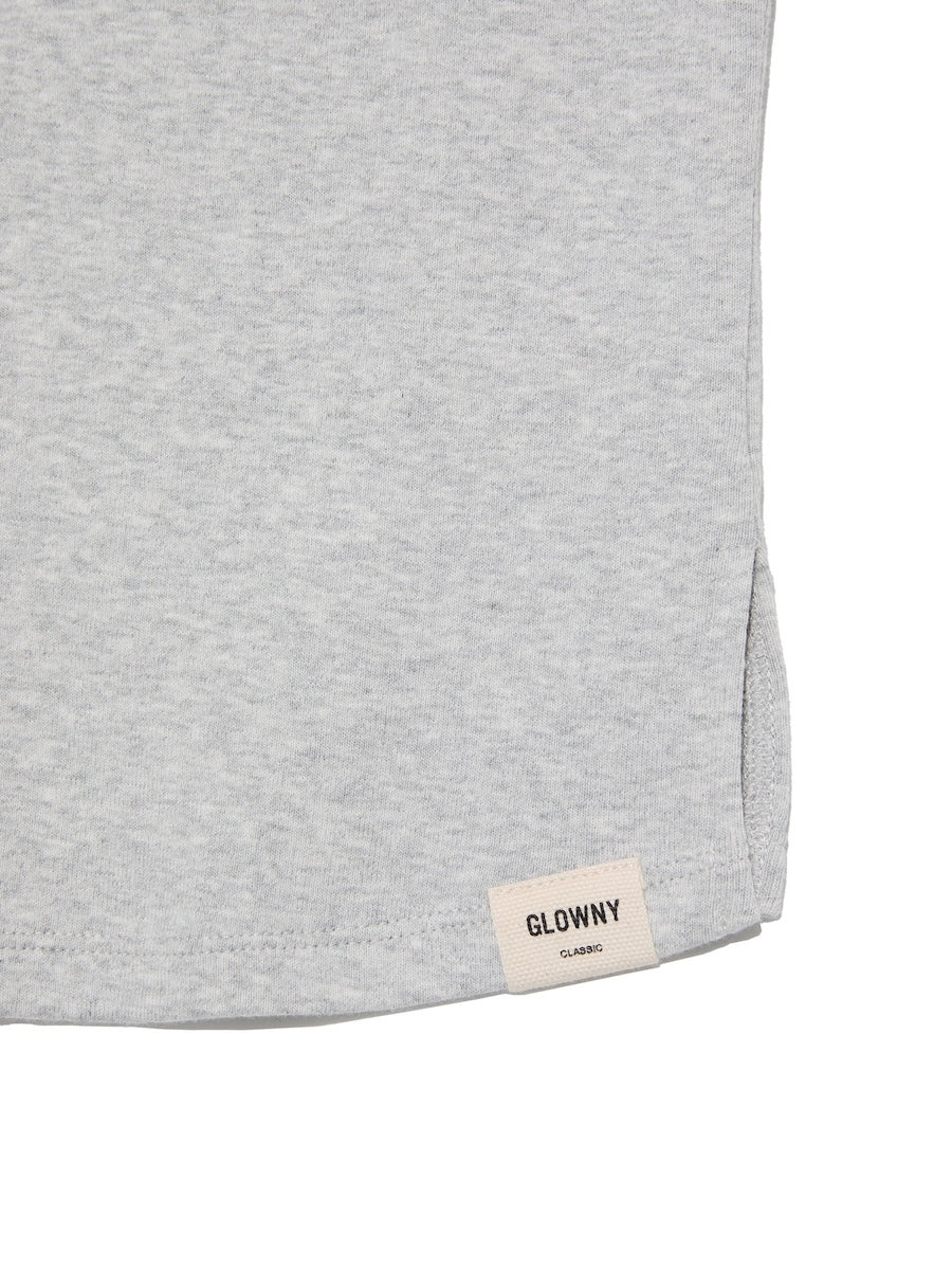 GLOWNY G Slit Sleeveless Top (Melange Gray)