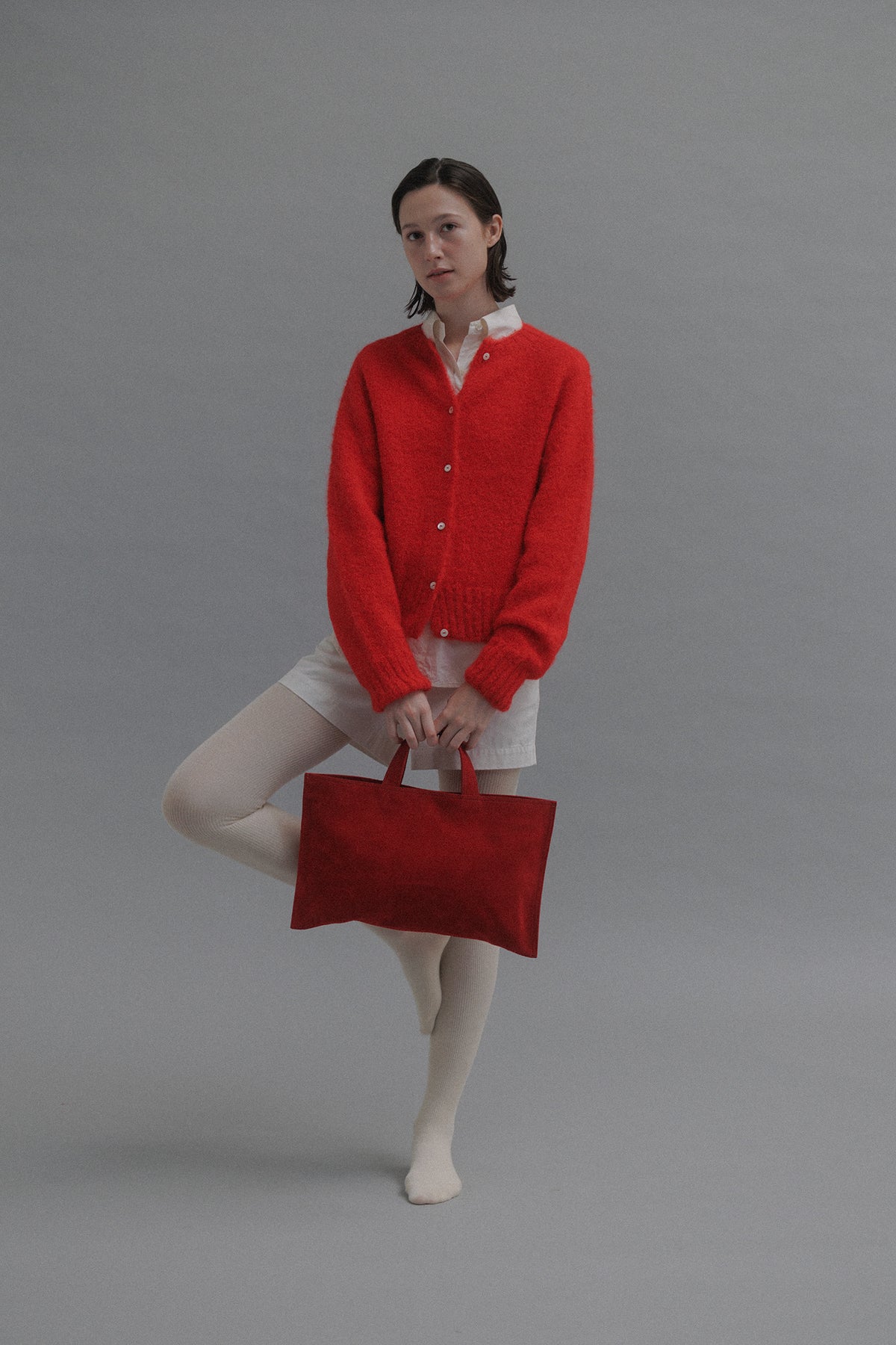 Nothing Written Ravioli suede bag (Night)