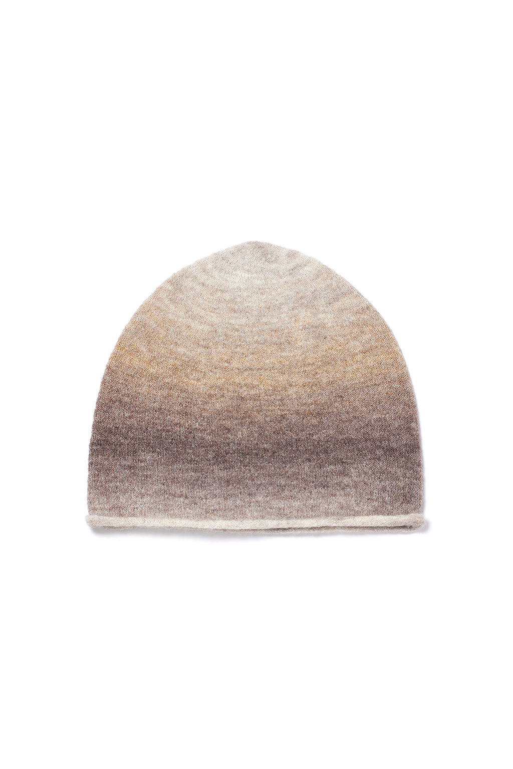 [matinkim] COZY GRADATION BEANIE IN BROWN