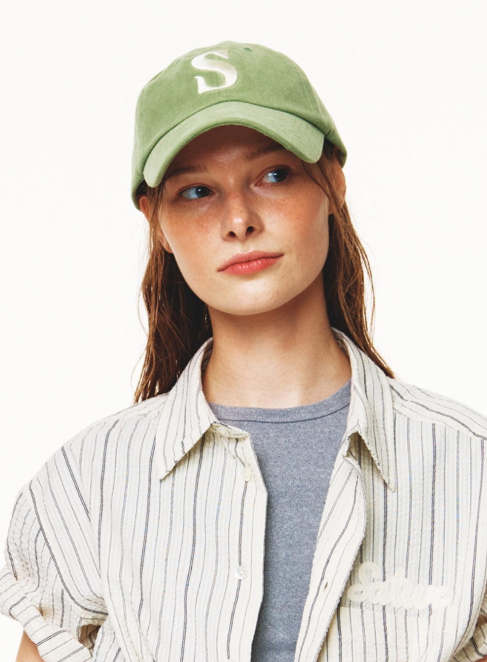 [satur] Vintage Casual Ball Cap - Light Green