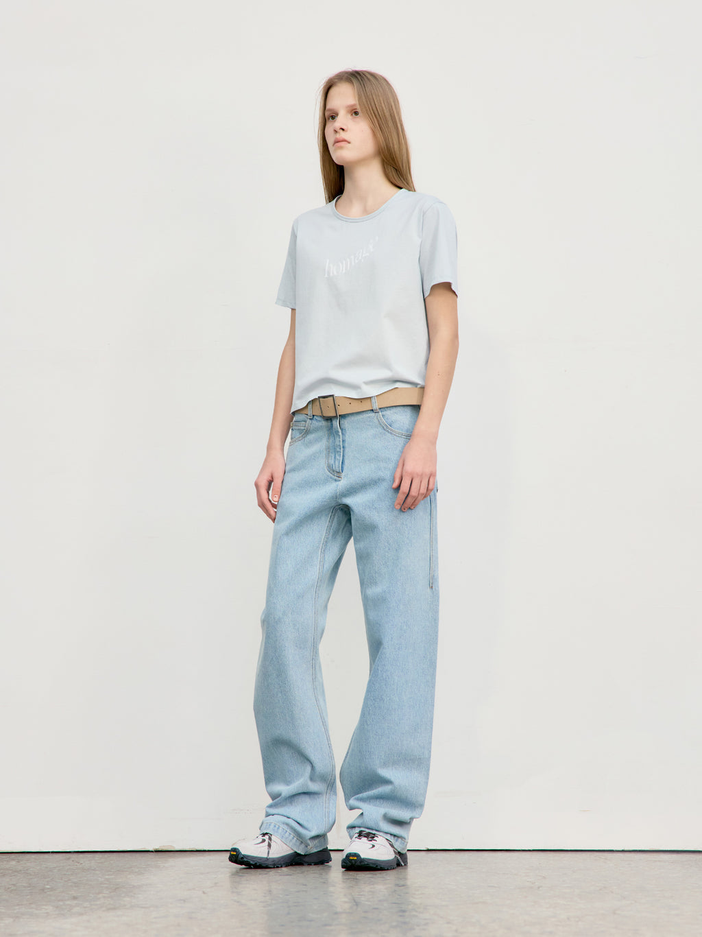 Low Classic Homage T-Shirt Light Blue