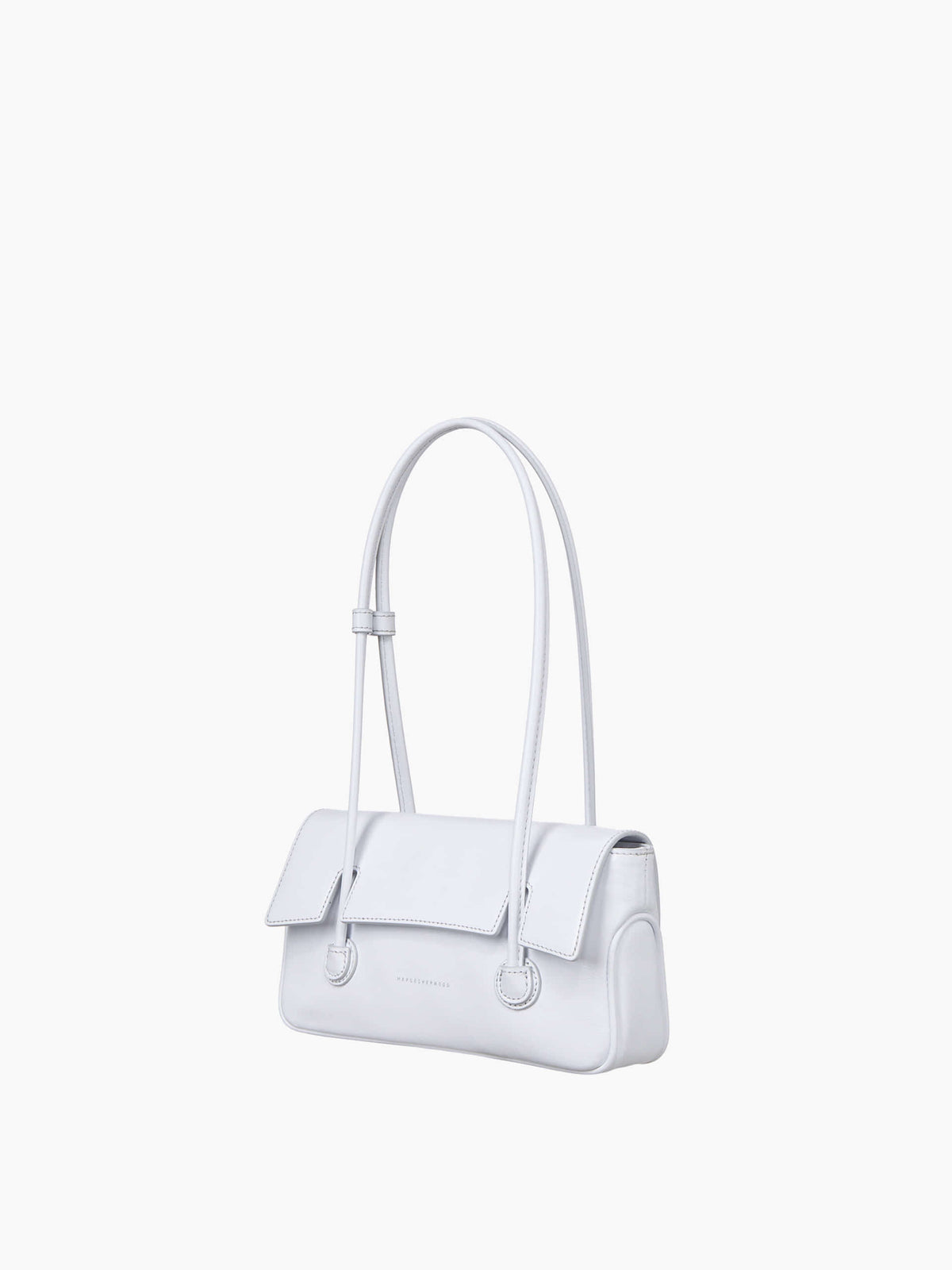 Margesherwood Flap Small white glossy plain