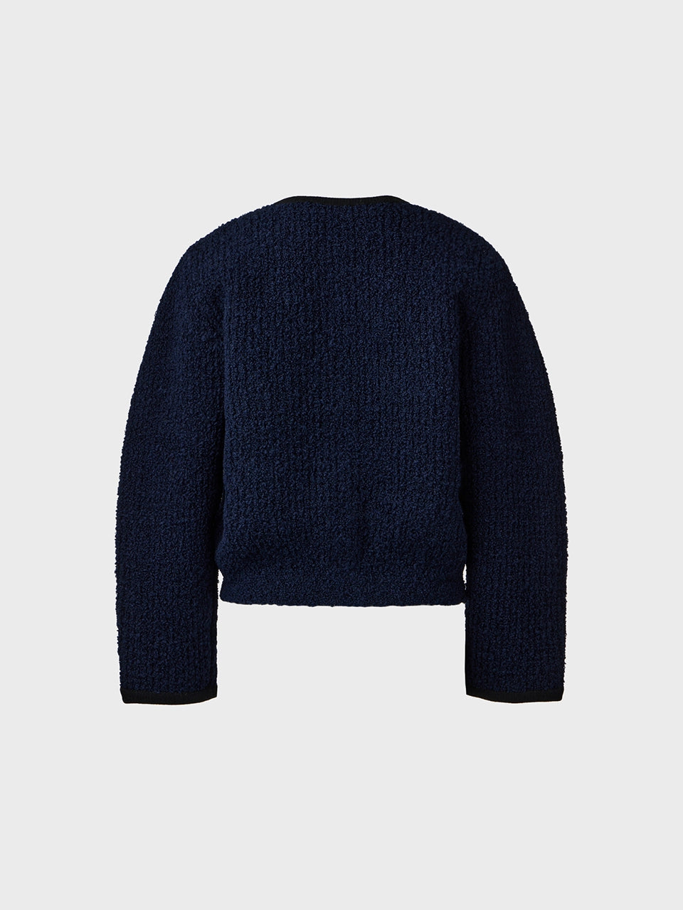 EENK Round Neck Knitwear Cardigan - Dark Navy