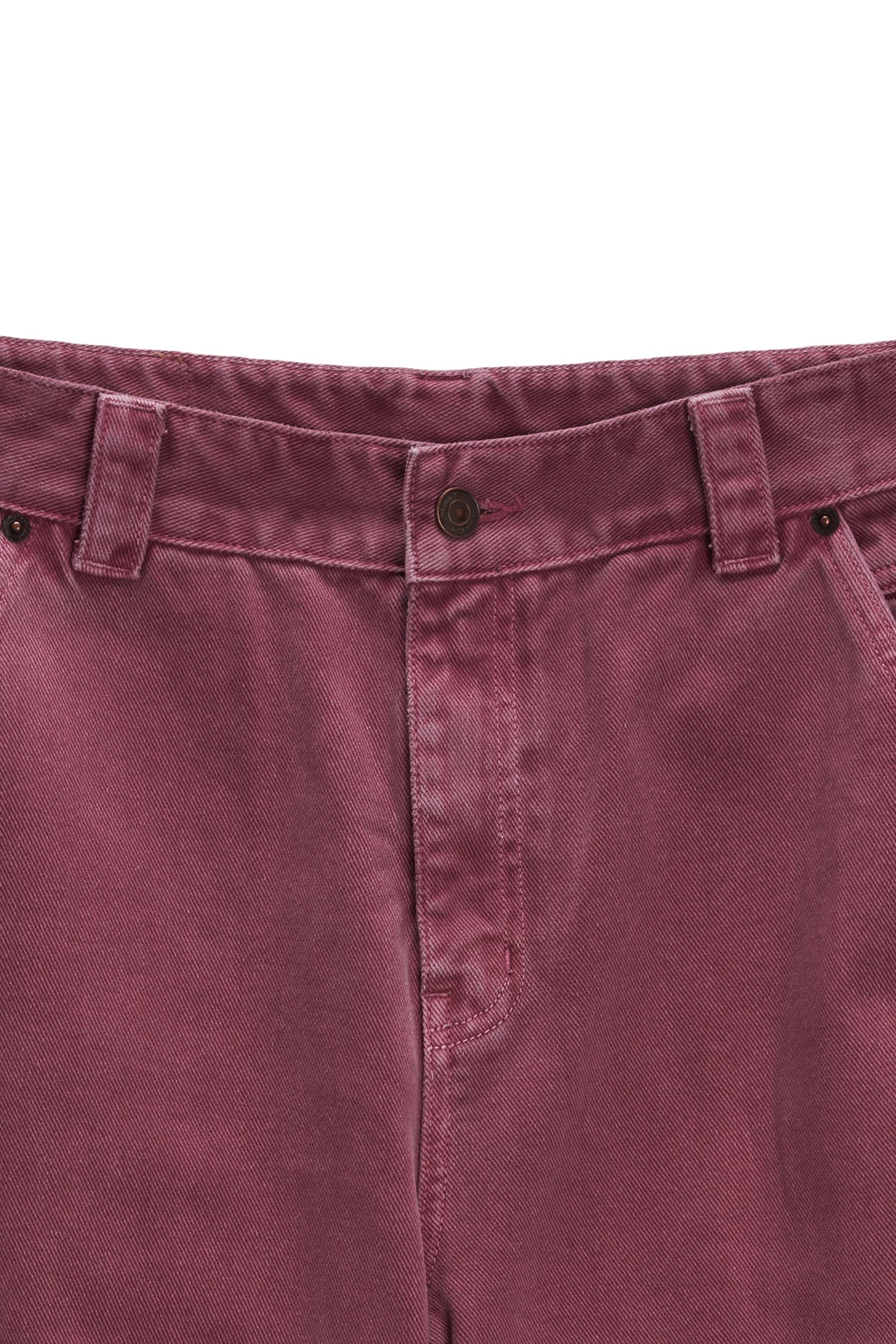 [matinkim] SIDE POINT COLOR DENIM PANTS FOR WOMEN IN PINK