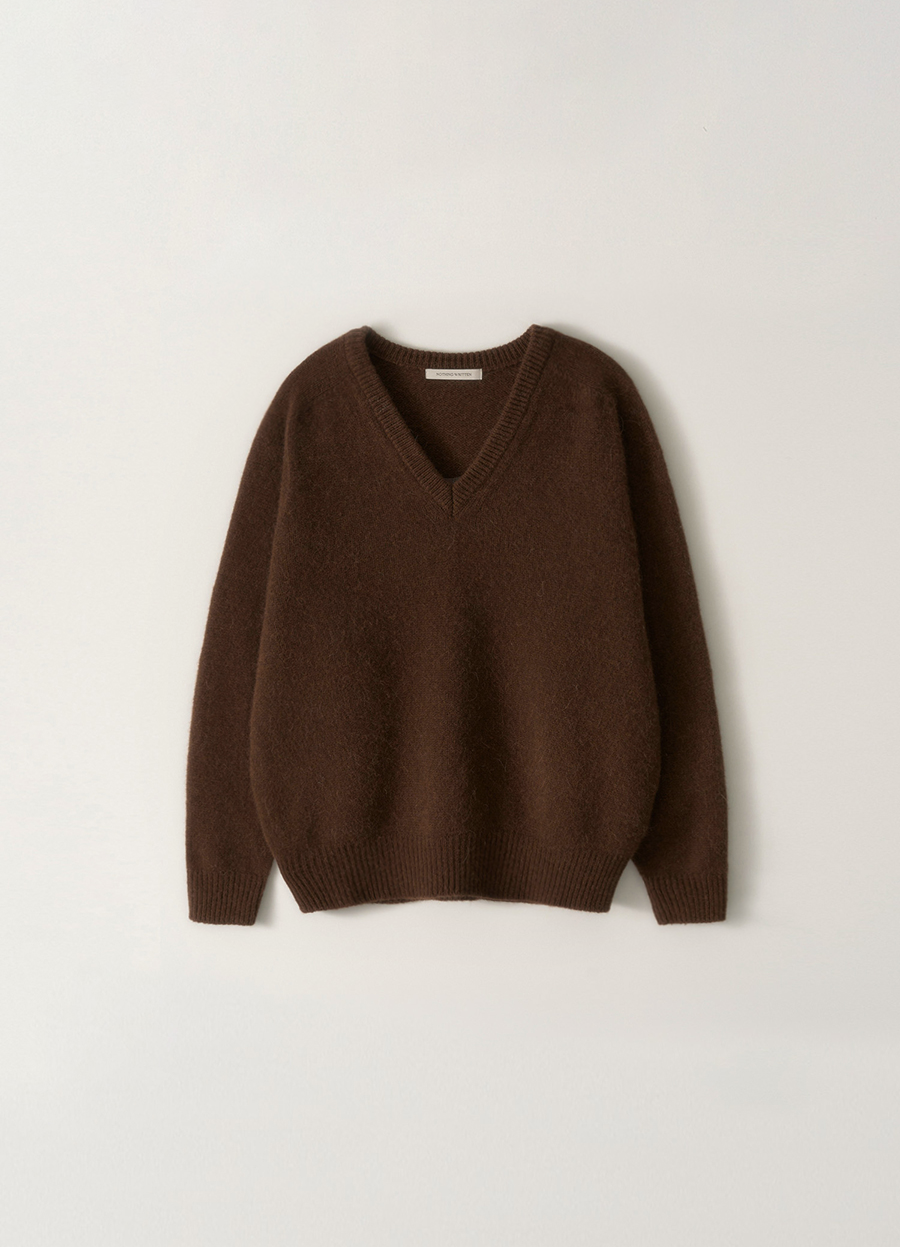 Nothing Written Pound alpaca sweater (Choco)
