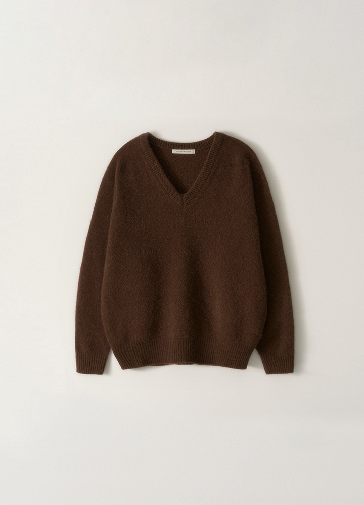 Nothing Written Pound alpaca sweater (Choco)
