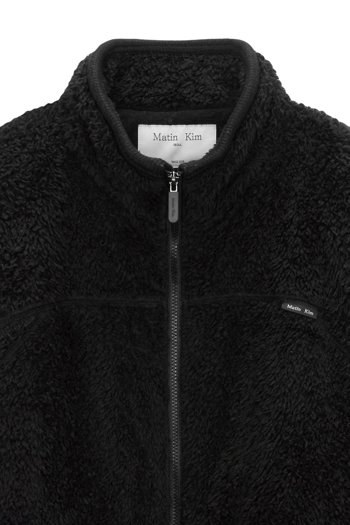 Matinkim Back Logo Fleece Jumper For Men IN Black