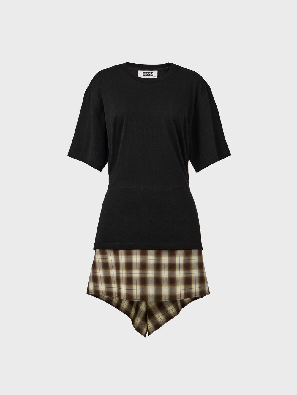 EENK Drape Layered T-shirt - Black