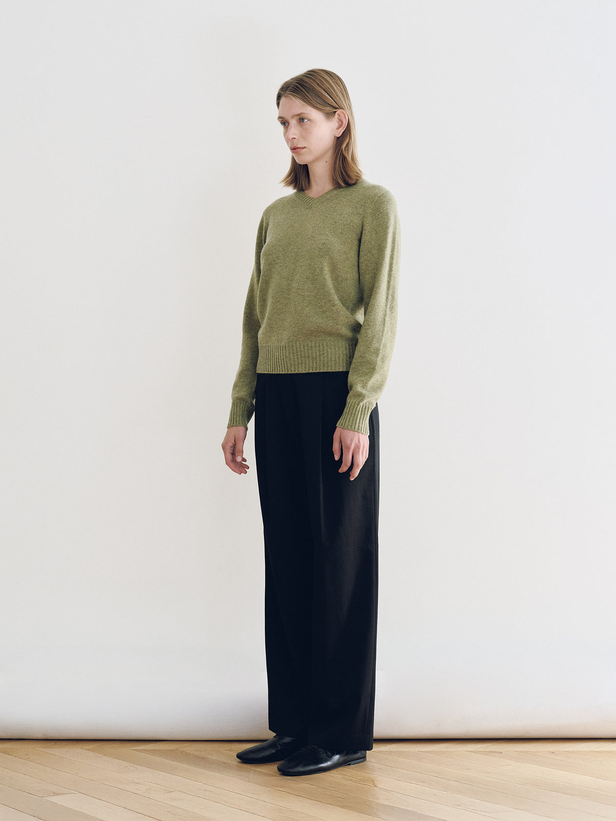 Nothing Written Marsh V-Neck Pullover (Herb Sage)
